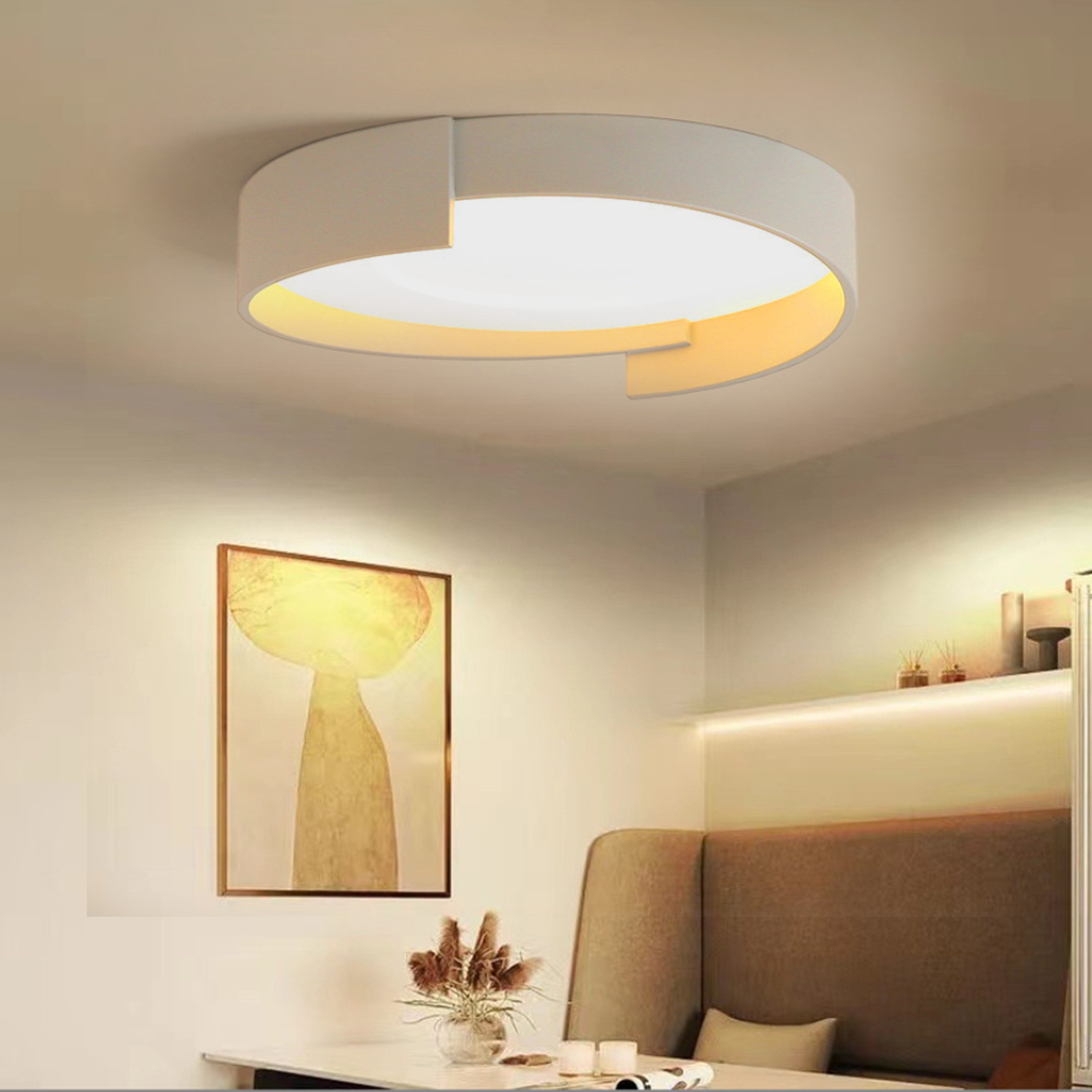 YINDN Deckenleuchte LED Deckenleuchten, Stufenlos Dimmbare günstig online kaufen