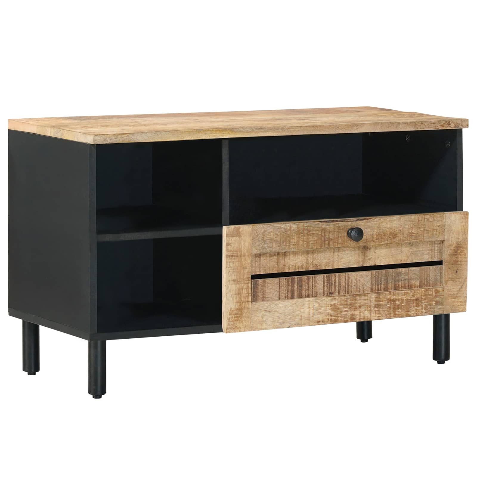 vidaXL Schranksystem Stauraumschränke Braun 80 x 33,5 x 46 cm Massivholz (1-St)
