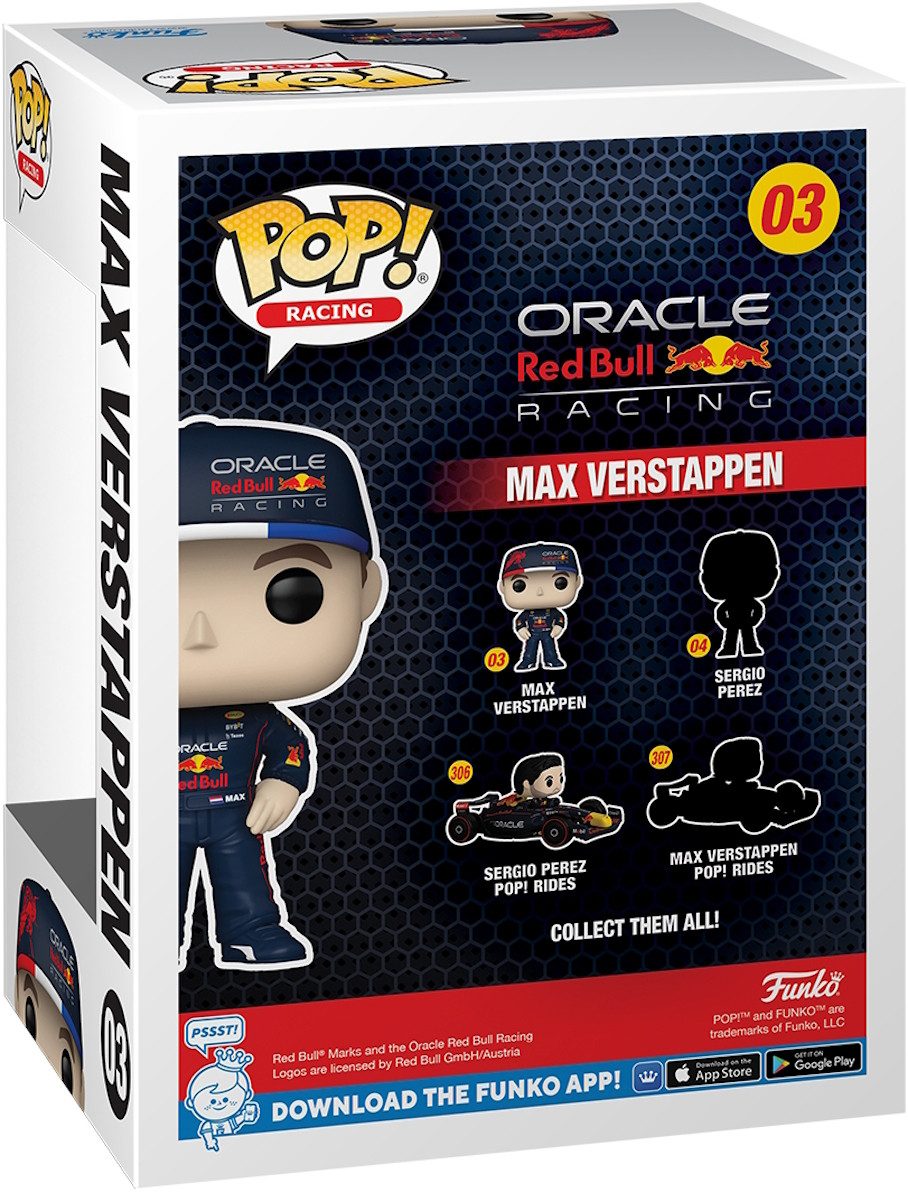 Funko Spielfigur Oracle Red Bull Racing - Max Verstappen 03 Pop! – Bild 3 von 4