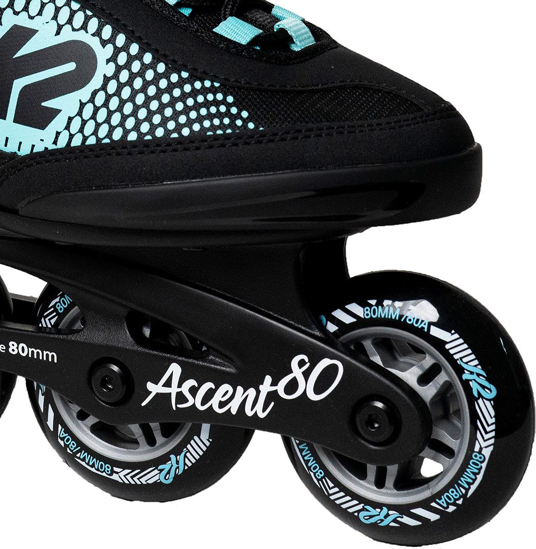K2 Inlineskates K2 ASCENT 80 W Inline Skate black/white/turquise