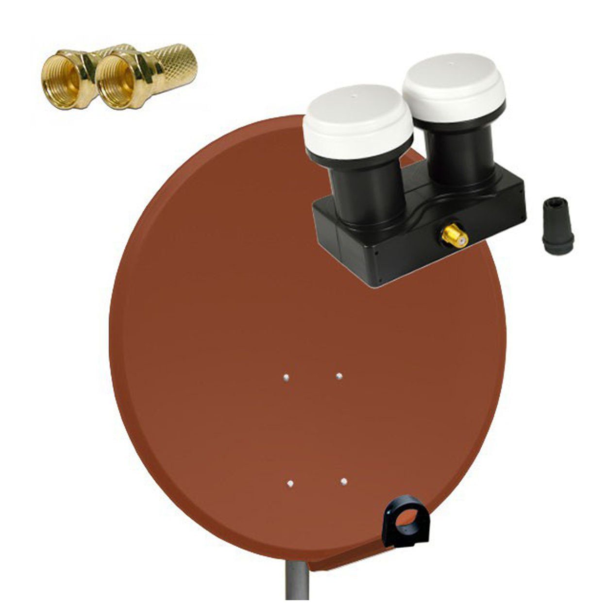 PremiumX »SatellitenKomplettanlage 80cm Satellitenschüssel Aluminium