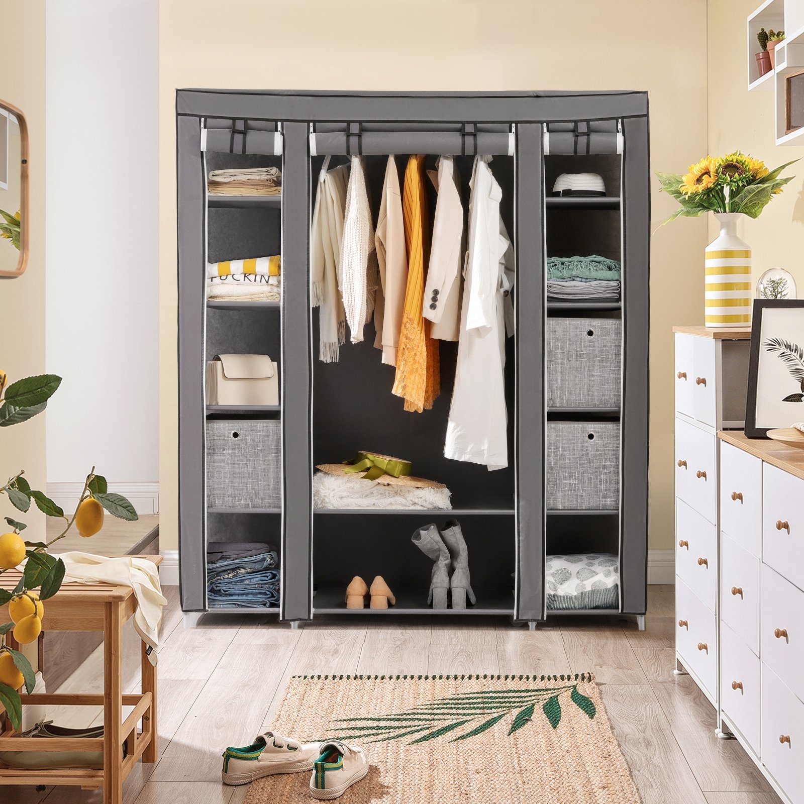 SONGMICS Kleiderschrank »LSF03M LSF03G LSF03H« Stoffschrank, mit