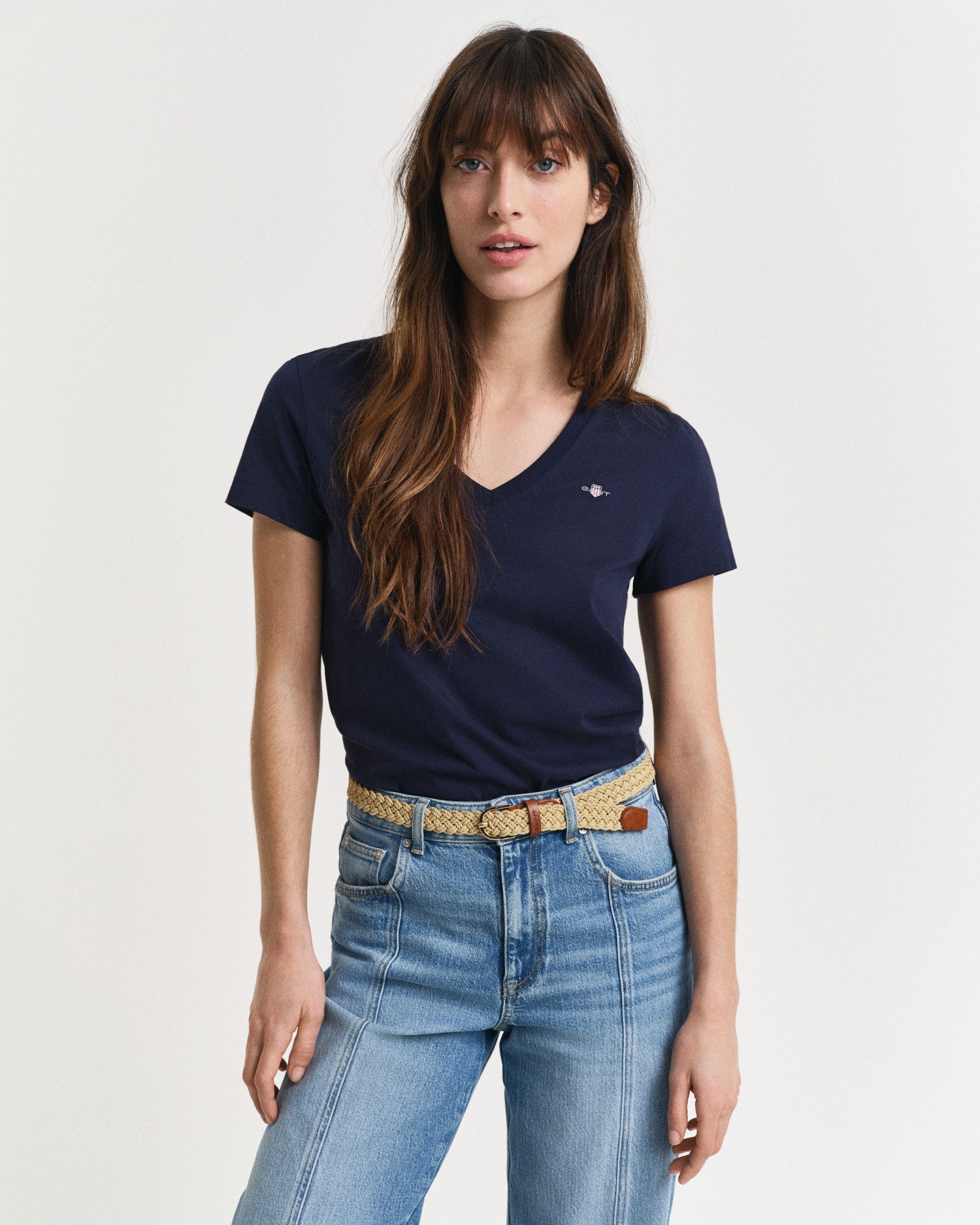 Gant T-Shirt REG SHIELD KA V-NECK günstig online kaufen