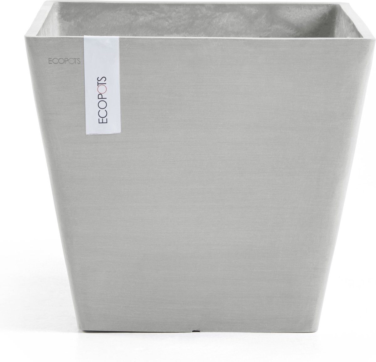 ECOPOTS Blumentopf Rotterdam 50 - White Grey - 50 x 43,5 cm - Vierkant (1 St)