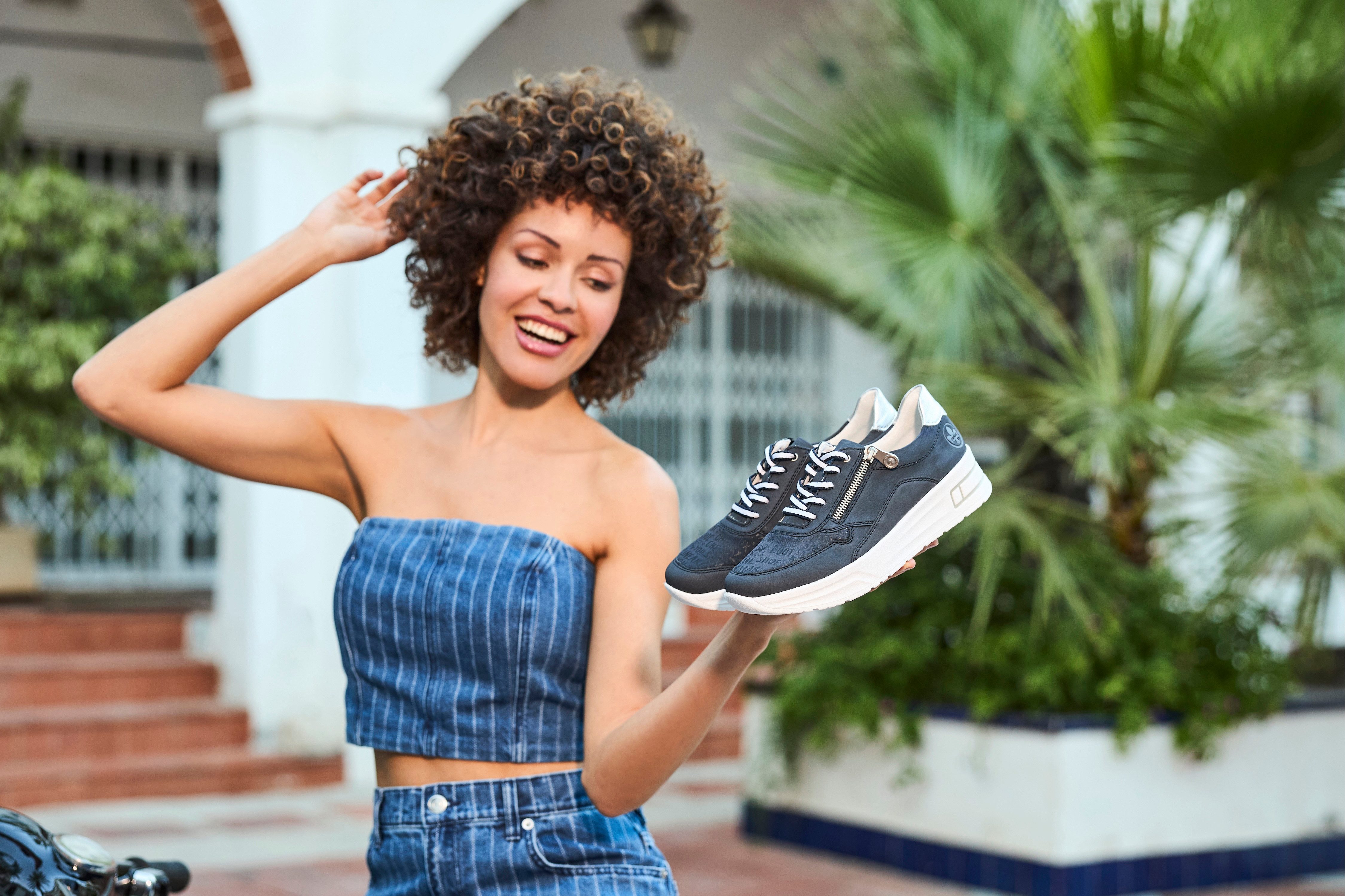 Rieker Plateausneaker Schnürschuh, Halbschuh, Freizeitschuh mit Soft-Einlag günstig online kaufen