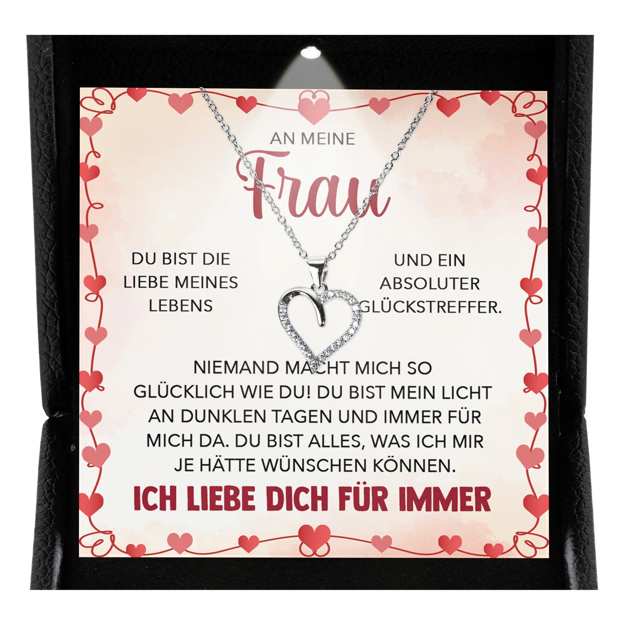 22Feels Schmuckset An Meine Frau Ich Liebe Dich Kette Ehefrau Geschenk Hoch günstig online kaufen
