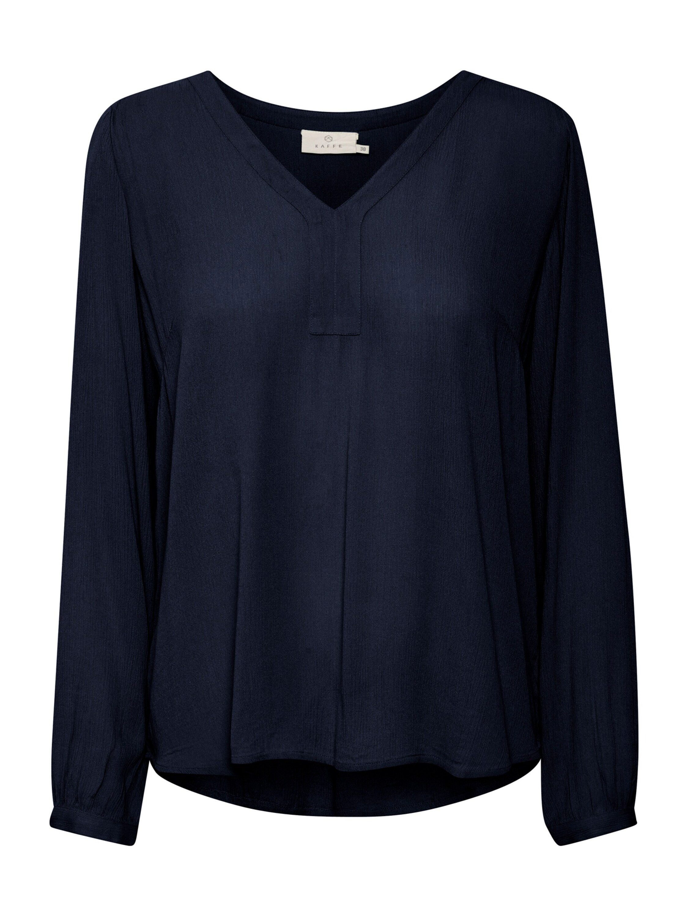 KAFFE Langarmbluse Amber (1-tlg) Drapiert/gerafft günstig online kaufen