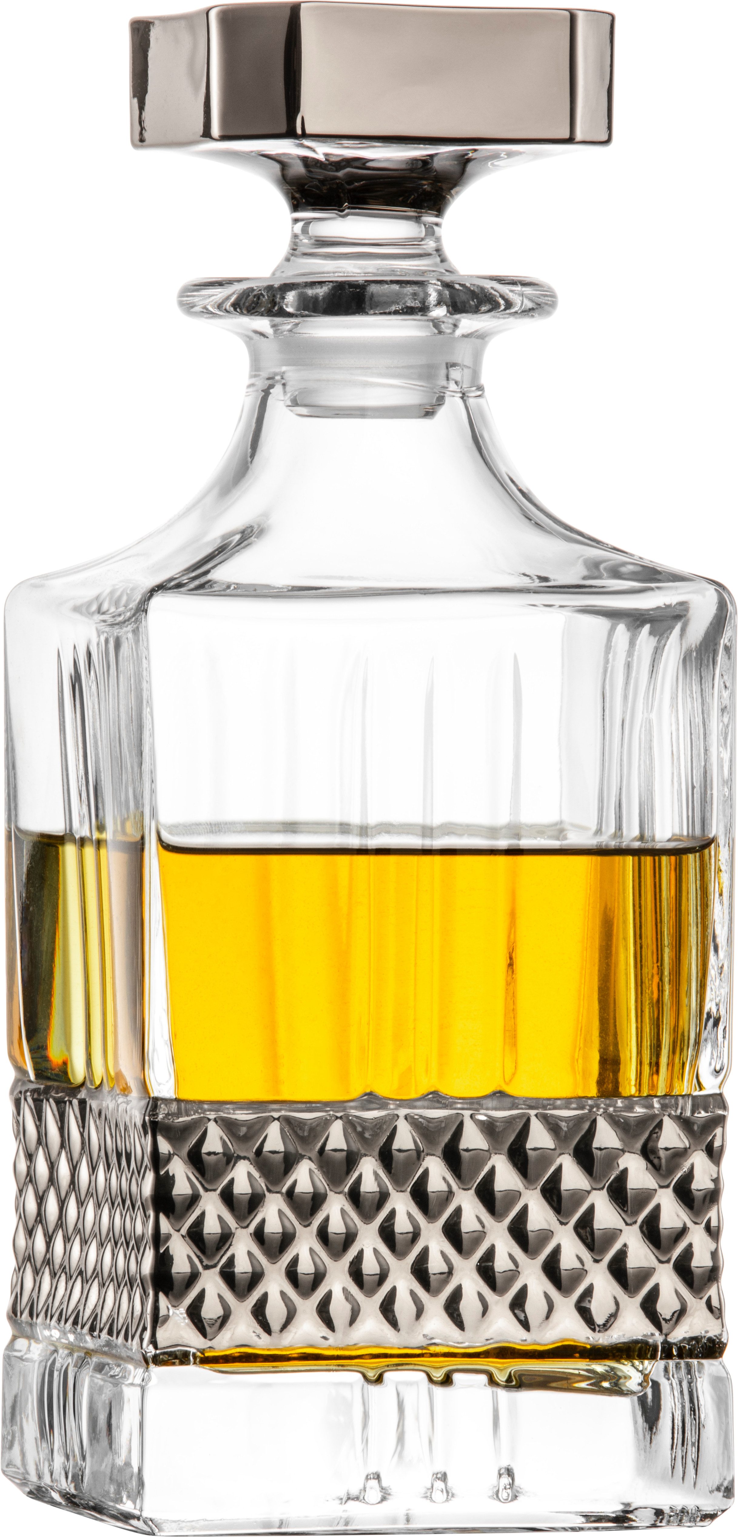 Eisch Germany Karaffe GLEN, (1-tlg), Bargläser mit Veredlung in Gold, Schwarz oder Platin
