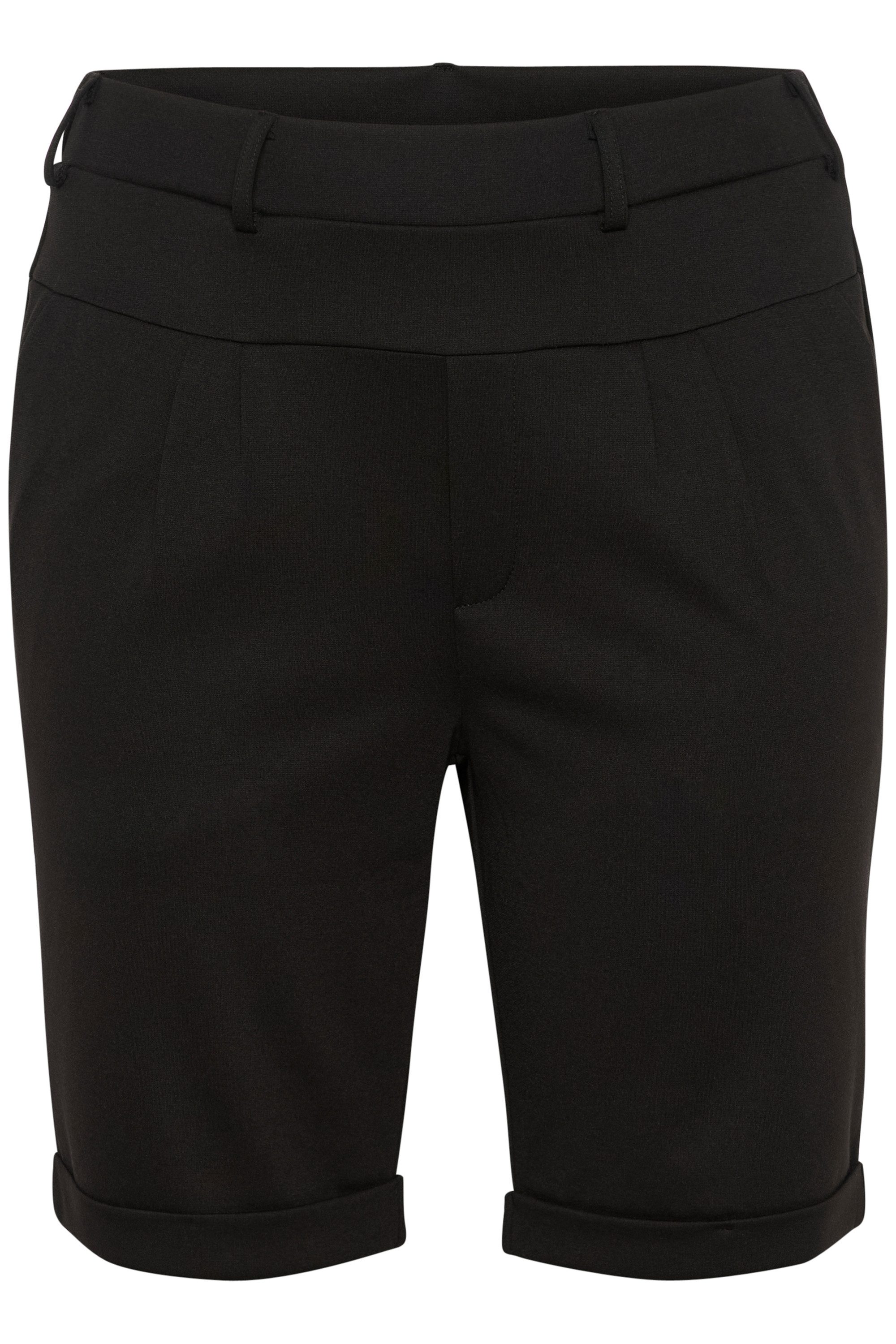 KAFFE CURVE Damen Shorts Regular Fit – Große Größen, Sommer, Mit Kordelzug, Grape Leaf