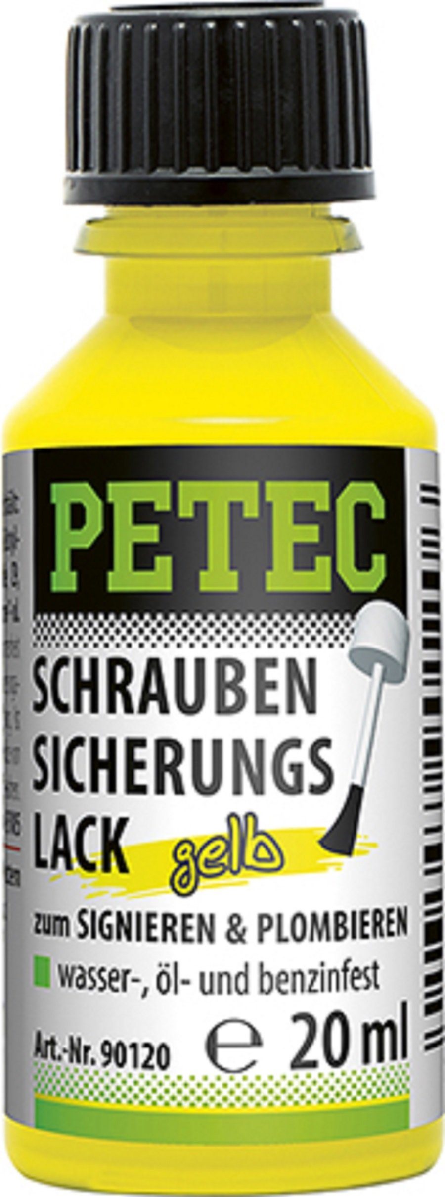 Petec Lackmarker Petec Schraubsicherungslack 20ml gelb 90120