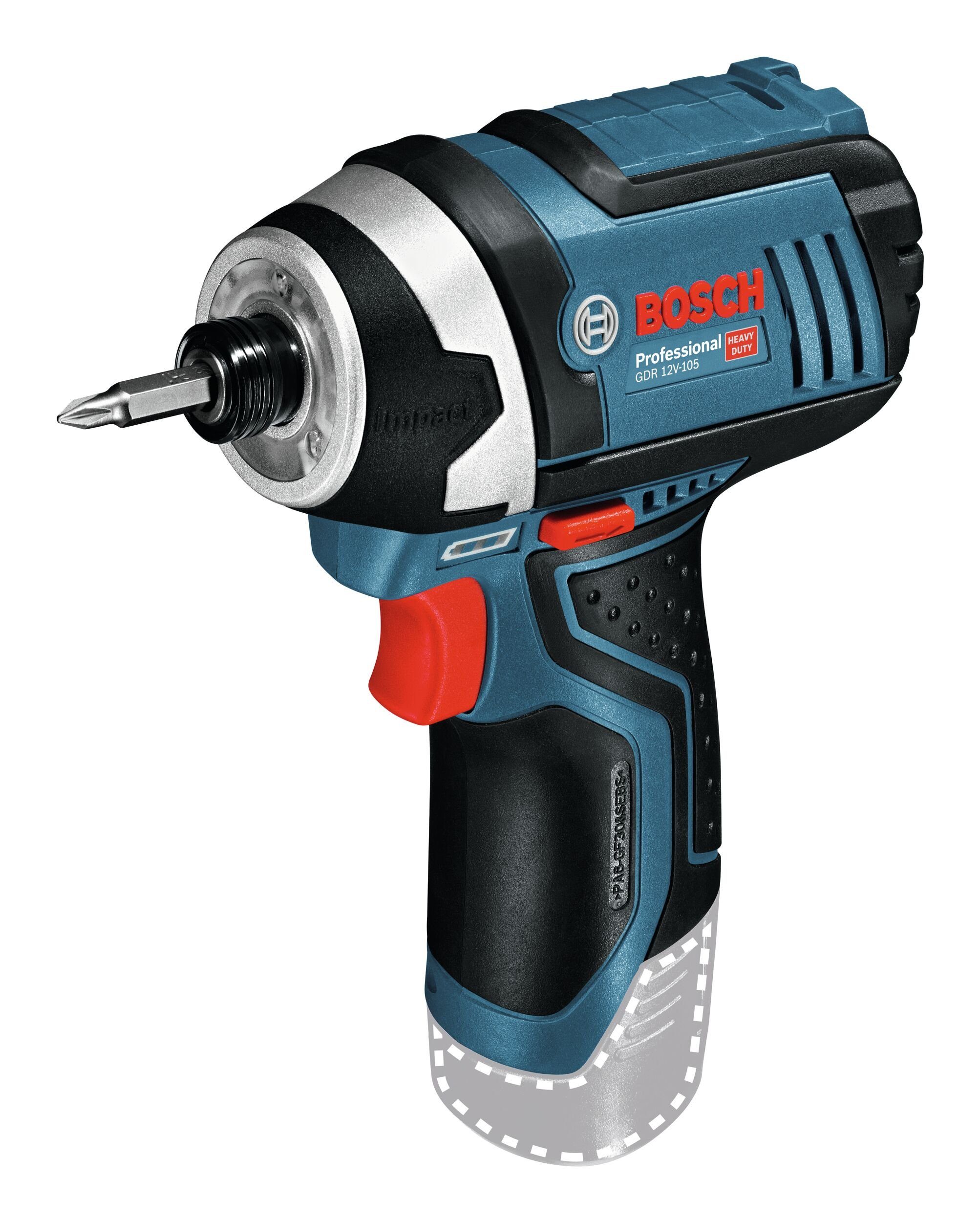 Bosch Professional Akku-Schlagschrauber GDR 12V-105, 2600 U/min, 105 Nm, Drehschlagschrauber Ohne Akku - im Karton