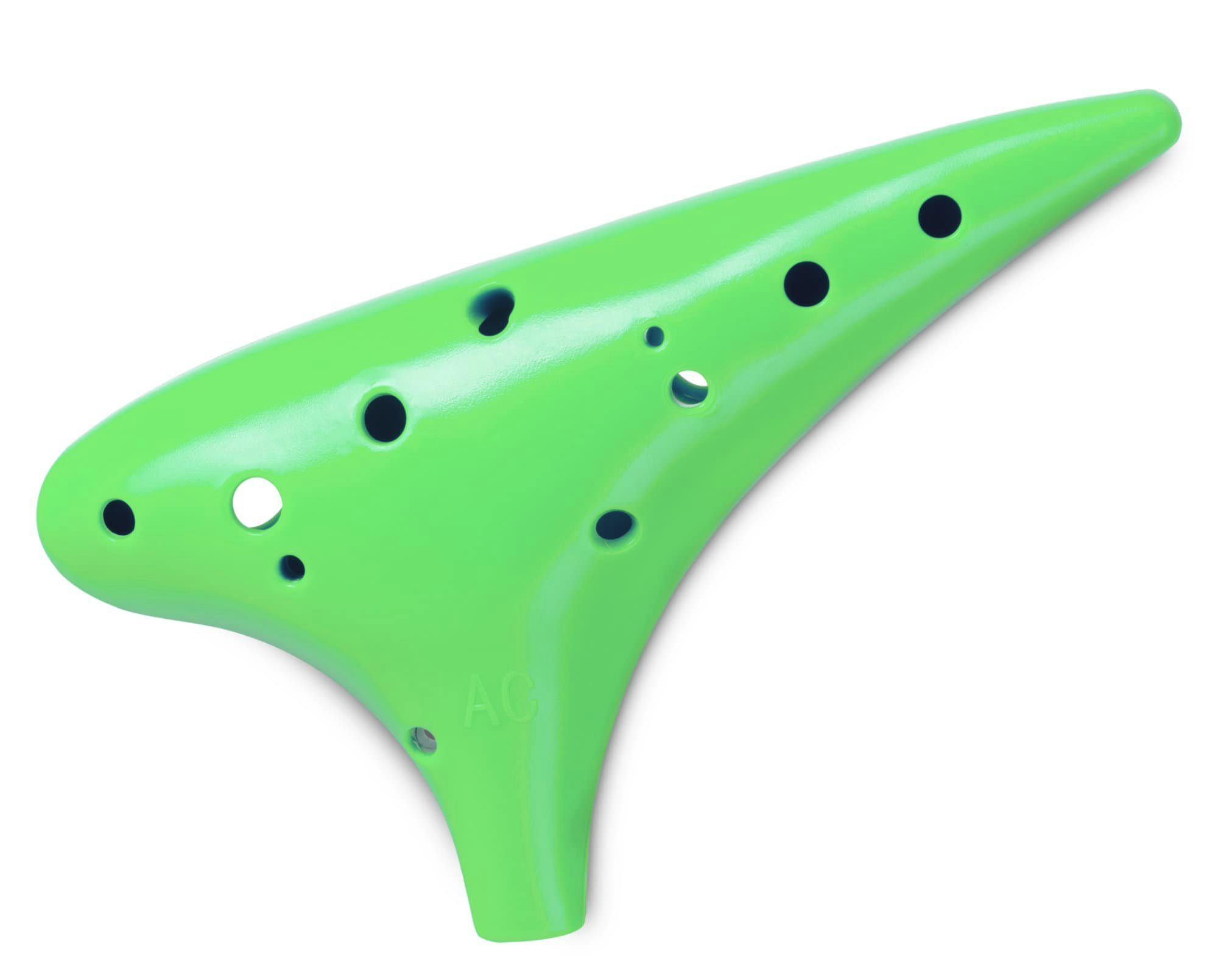 Classic Cantabile Piccoloflöte Okarina - aus stabilem Kunststoff- 12 Töne - Tonumfang: c'' - f''' Alt-Stimmung in C, Weicher, sehr ausgeprägter, warmer Ton