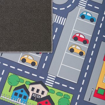 Kinderteppich Spielteppich Kinderzimmer Teppich Kinderteppich Auto Straßen, TT Home, Läufer, Höhe: 4 mm