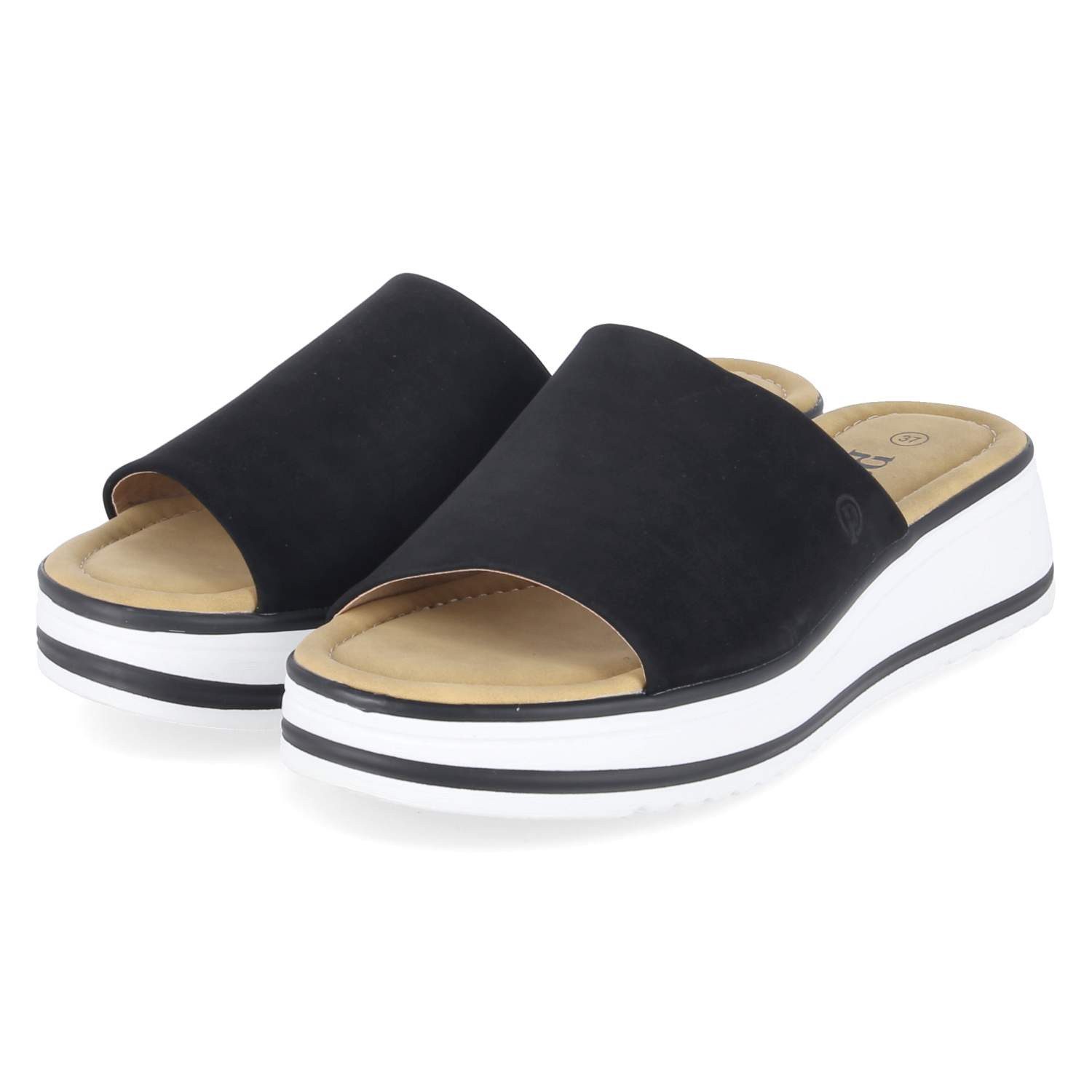 Palado Palado 025 0701 2100 Damen Textil & Synthetik schwarz Pantolette