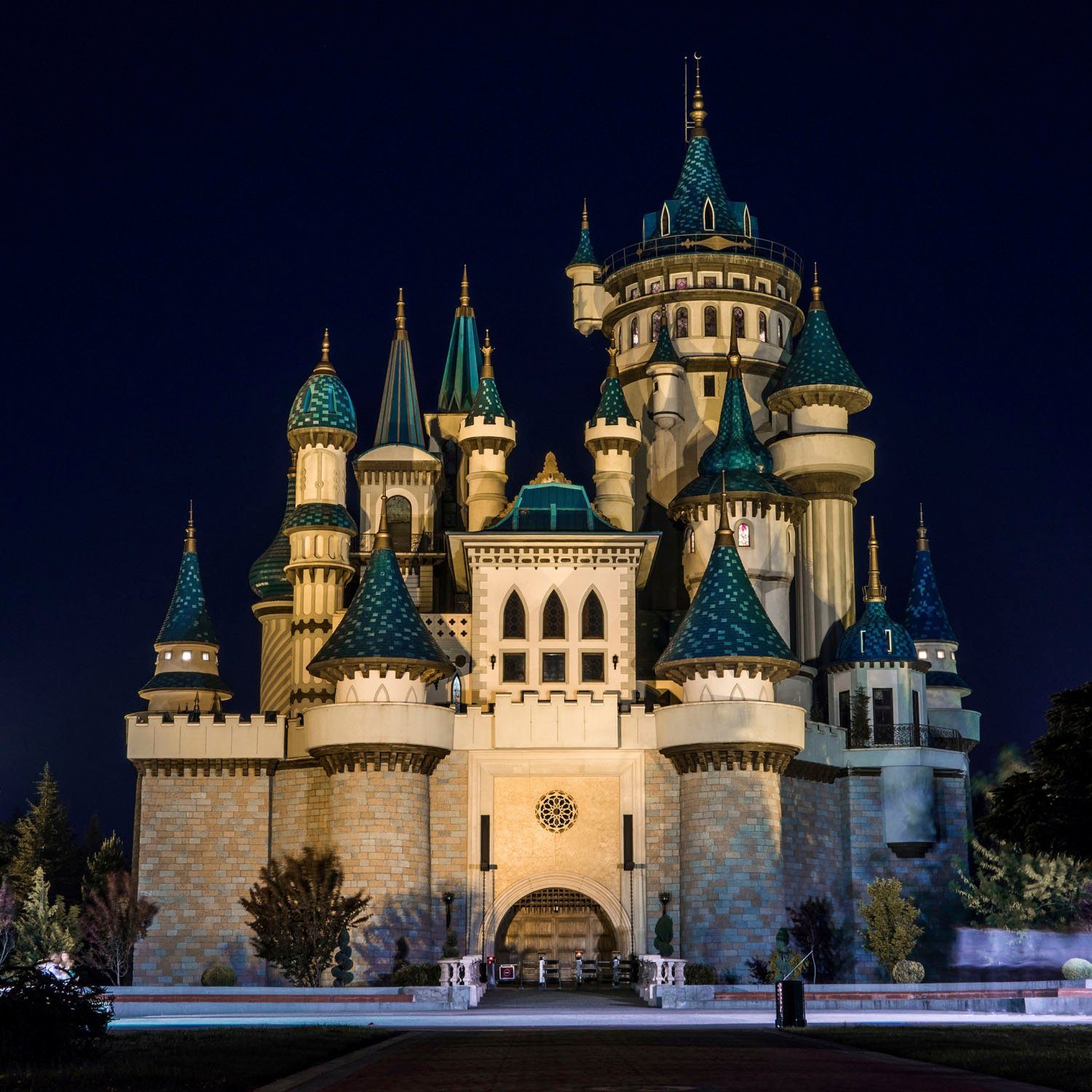 queence Acrylglasbild Schloss, Märchen, Märchenbilder, Prinzen, Prinzessinnen, Schloss, Fine Art-Print in Galeriequalität