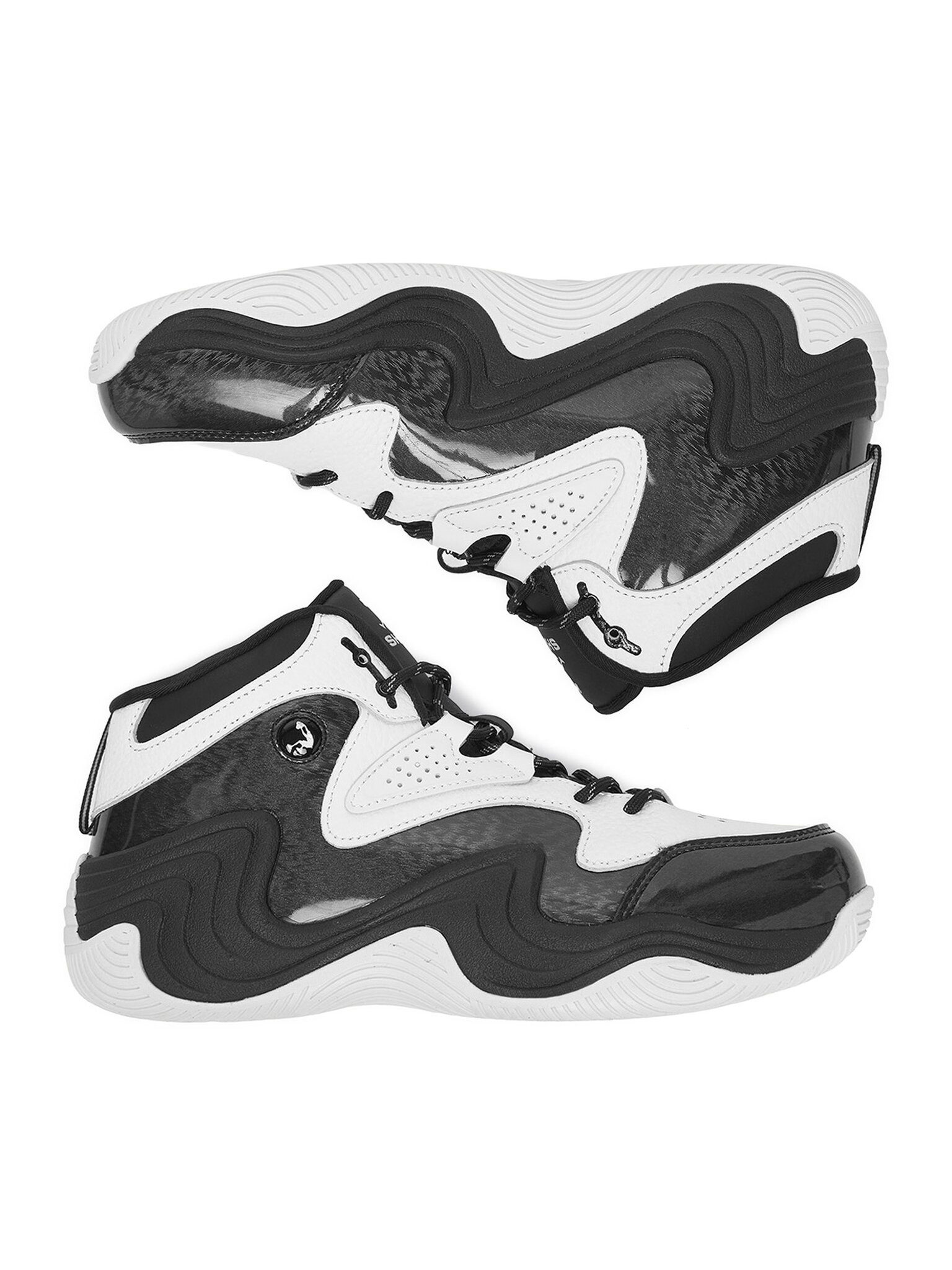 Shaq Shaq Basketballschuhe Junge Weiß SHAQ-EO-JUGERNAUT AQ95041B-BW Schwarz Basketballschuh – Bild 4 von 5