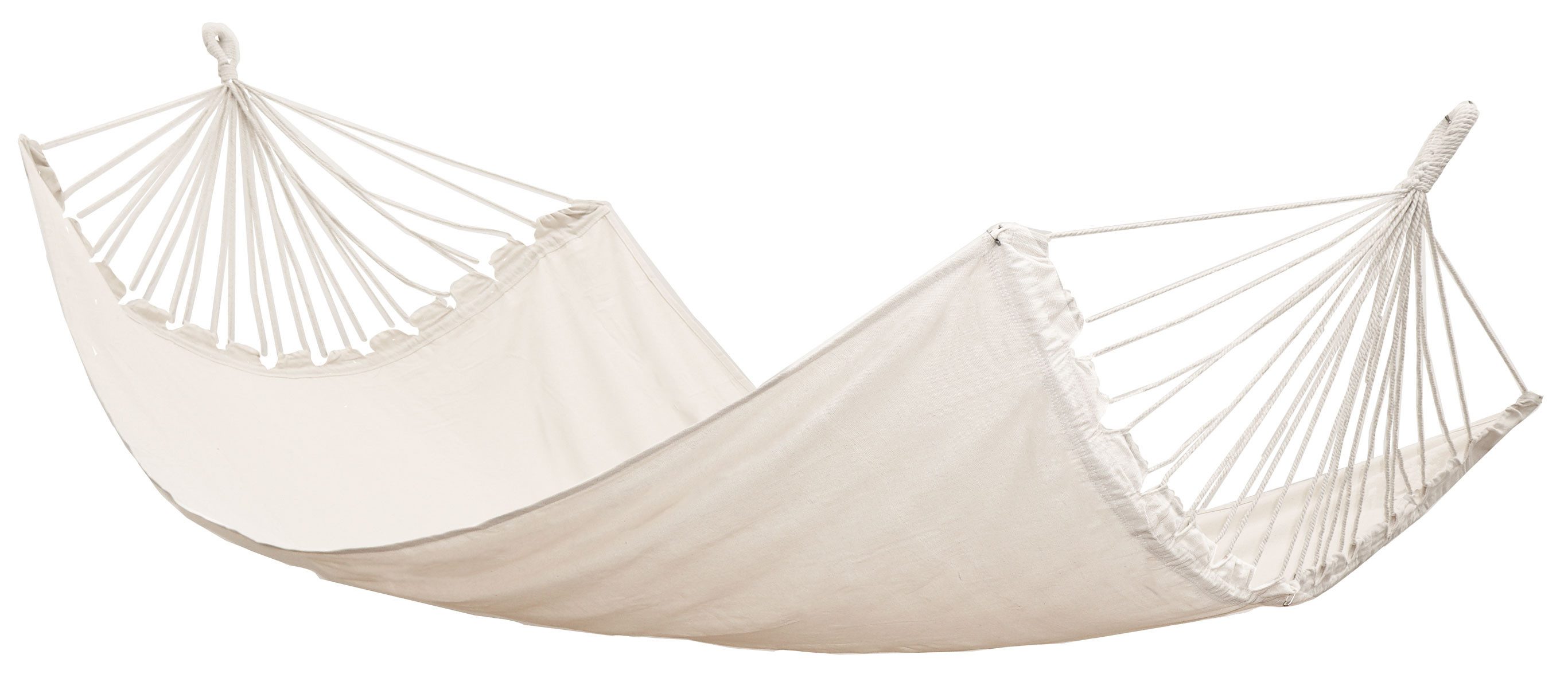 AMANKA Hängematte 2 Personen - 260 x 160 cm Doppelhängematte XL für Garten und Balkon, Stabhängematte Baumwolle - Gartenliege ohne Gestell - Hängeschaukel
