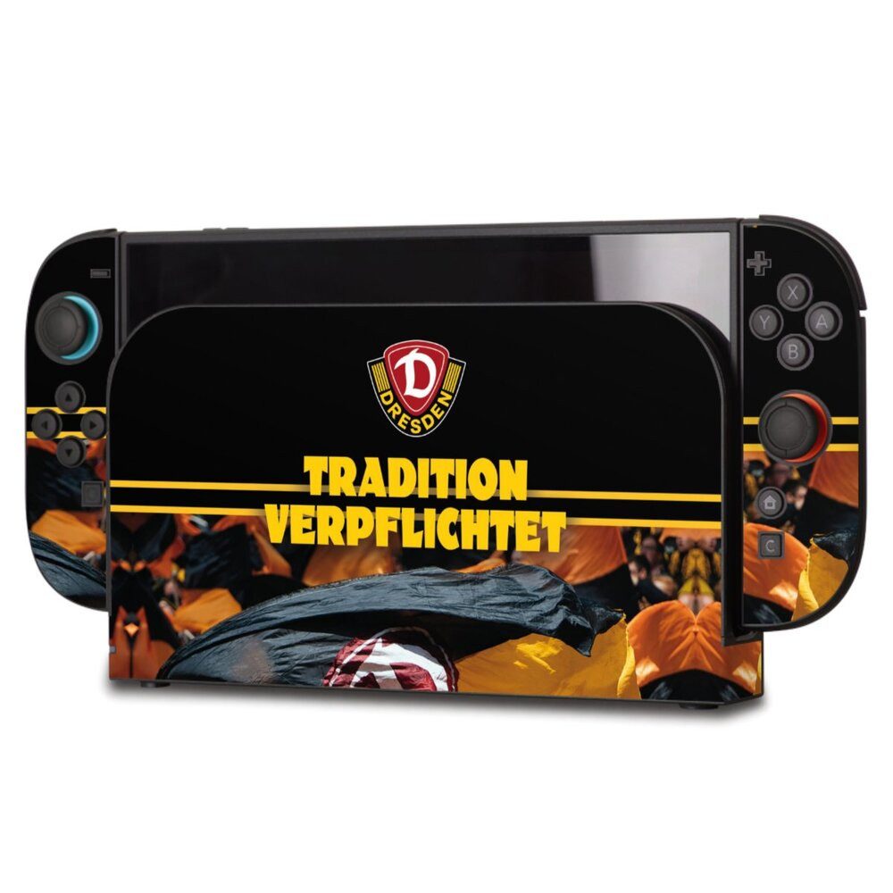 DeinDesign Konsolen-Cover SG Dynamo Dresden Fanartikel SGD Tradition Verpflichtet Dynamo Dresden, Nintendo Switch 2 Skin Aufkleber Sticker Folie