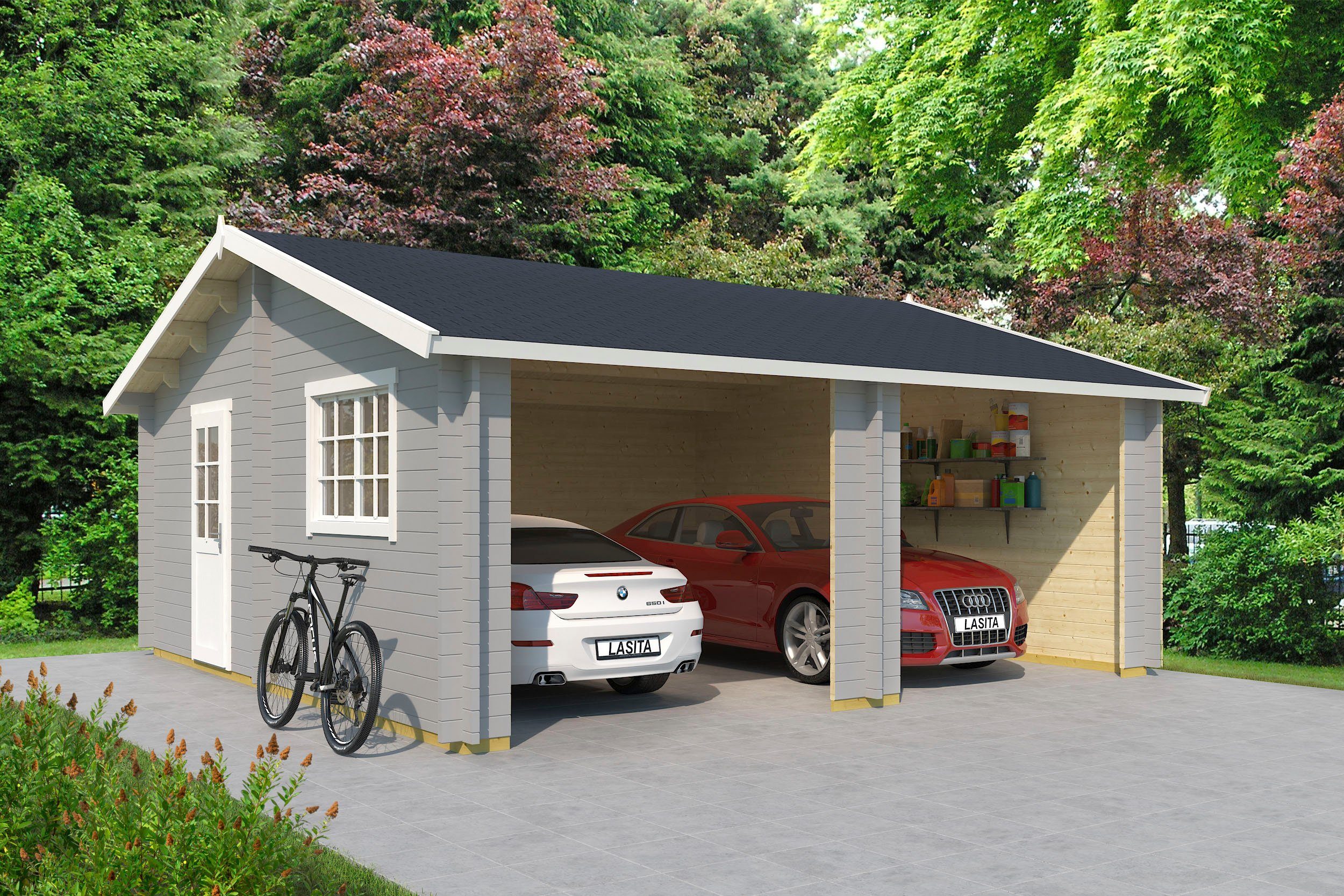 LASITA MAJA Garage Falkland (Für 2 Fahrzeuge geeignet)