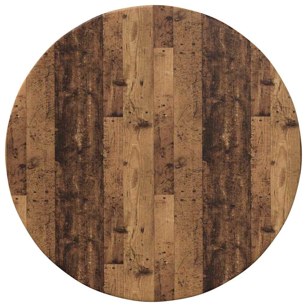 vidaXL Tischplatte Tischplatte Ø 50 x 1,5 cm Rund Holzwerkstoff Altholz (1 St)