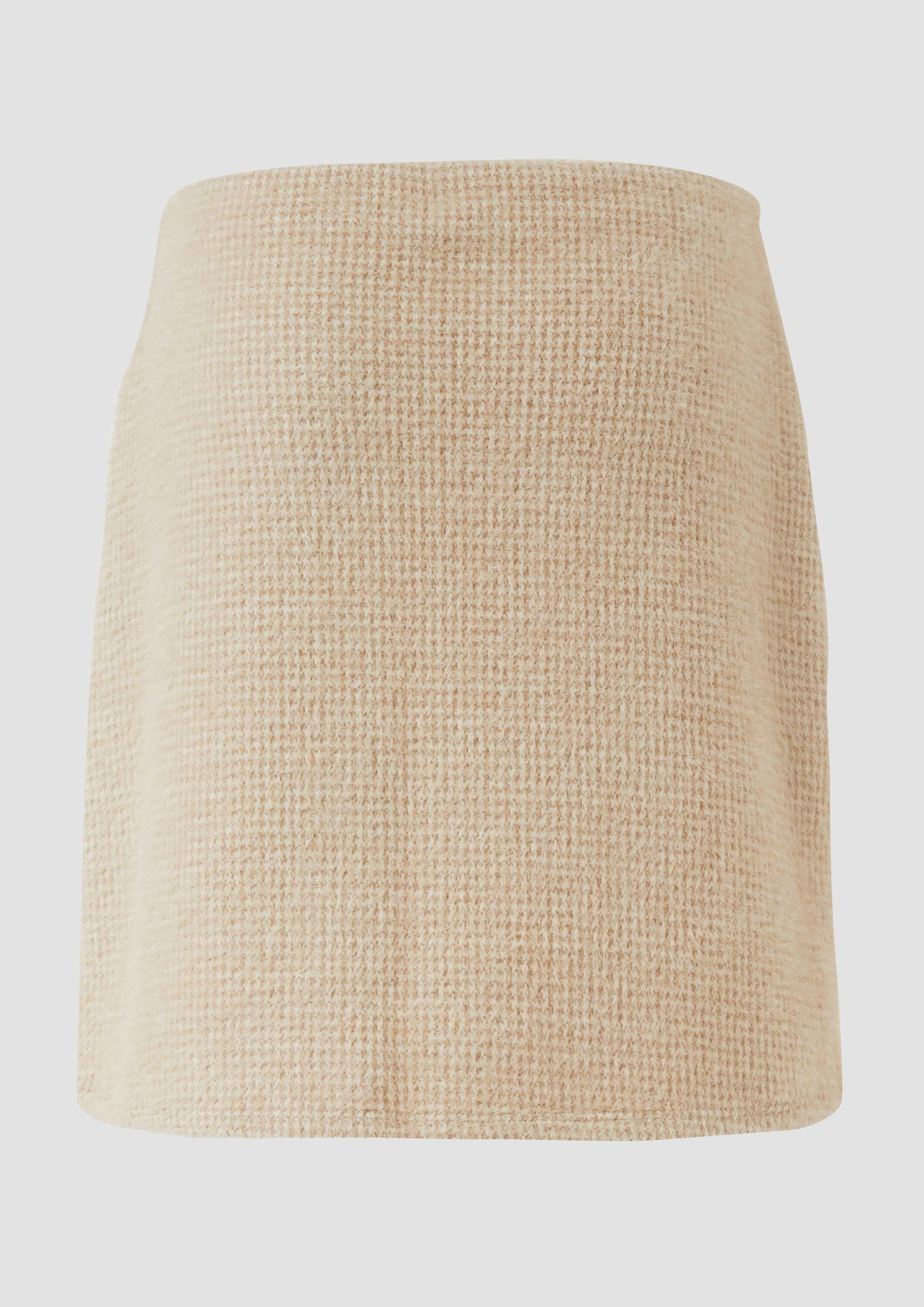 s.Oliver Minirock Rock Flauschiger Sweatshirt-Rock mit Muster günstig online kaufen