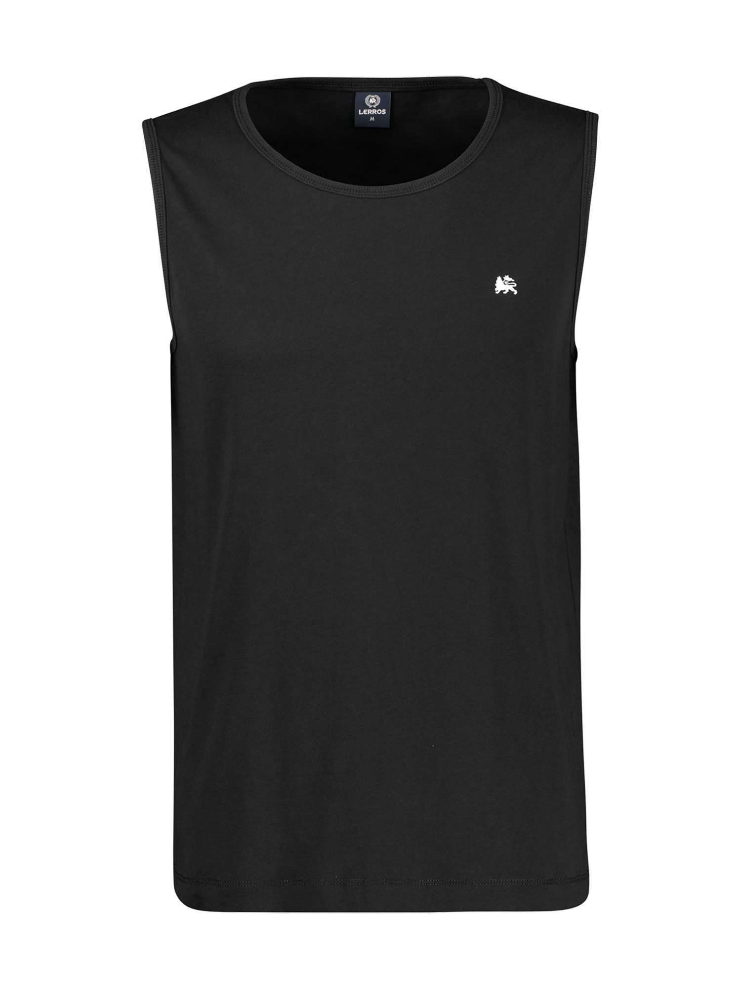 Muskelshirt Sportliches Tanktop aus Baumwolle mit Rundhalskragen