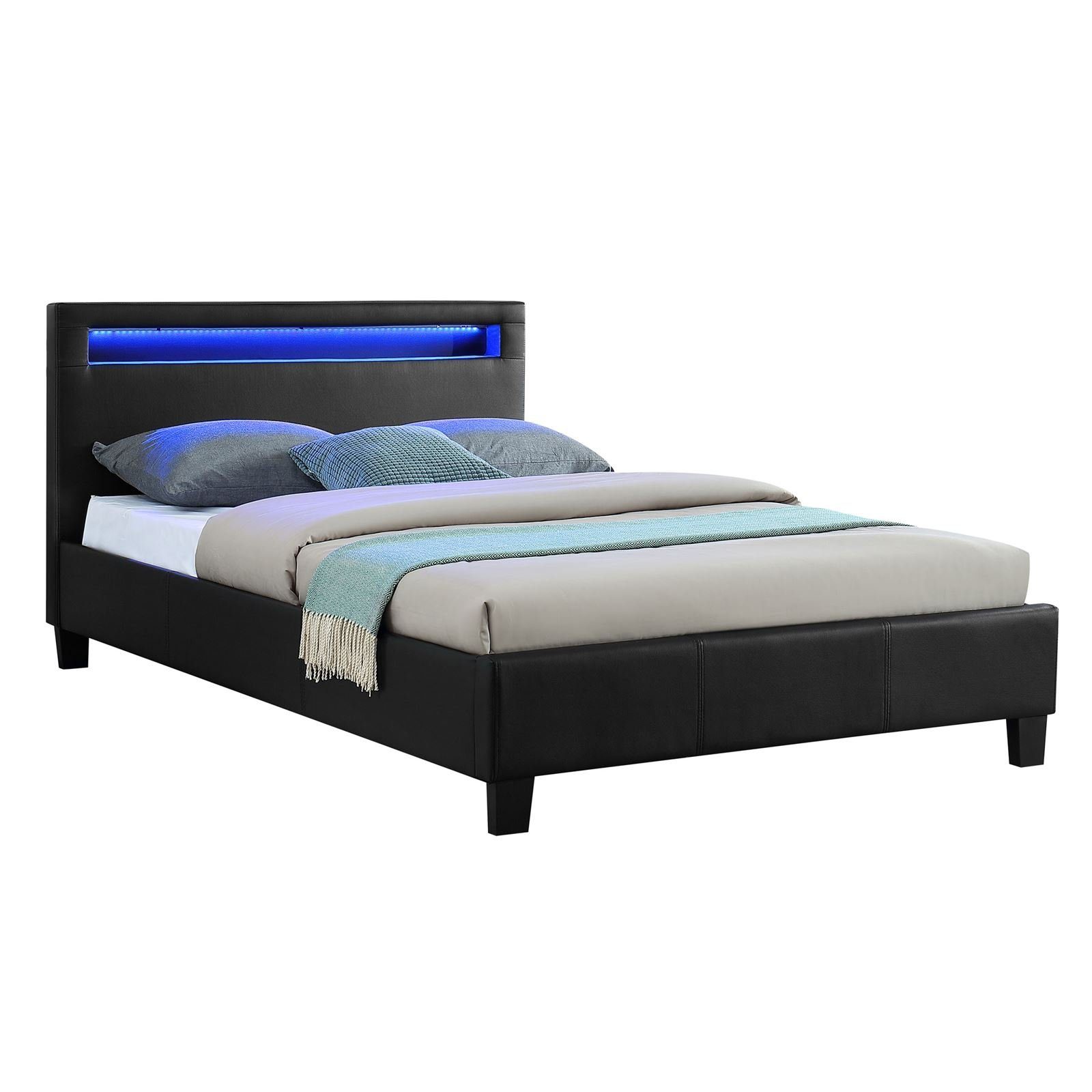 CARO-Möbel Polsterbett MIRASOL, LED Bett 120x200 günstig online kaufen