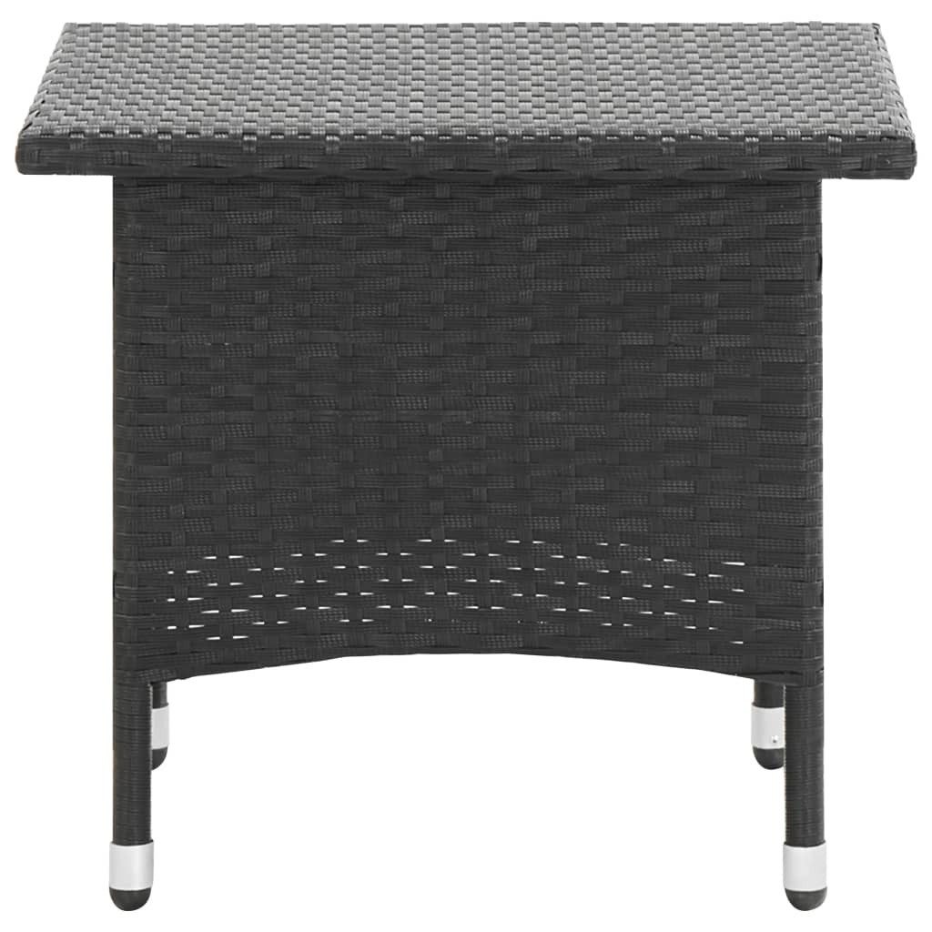 vidaXL Gartentisch Beistelltisch Schwarz 50x50x47 cm günstig online kaufen