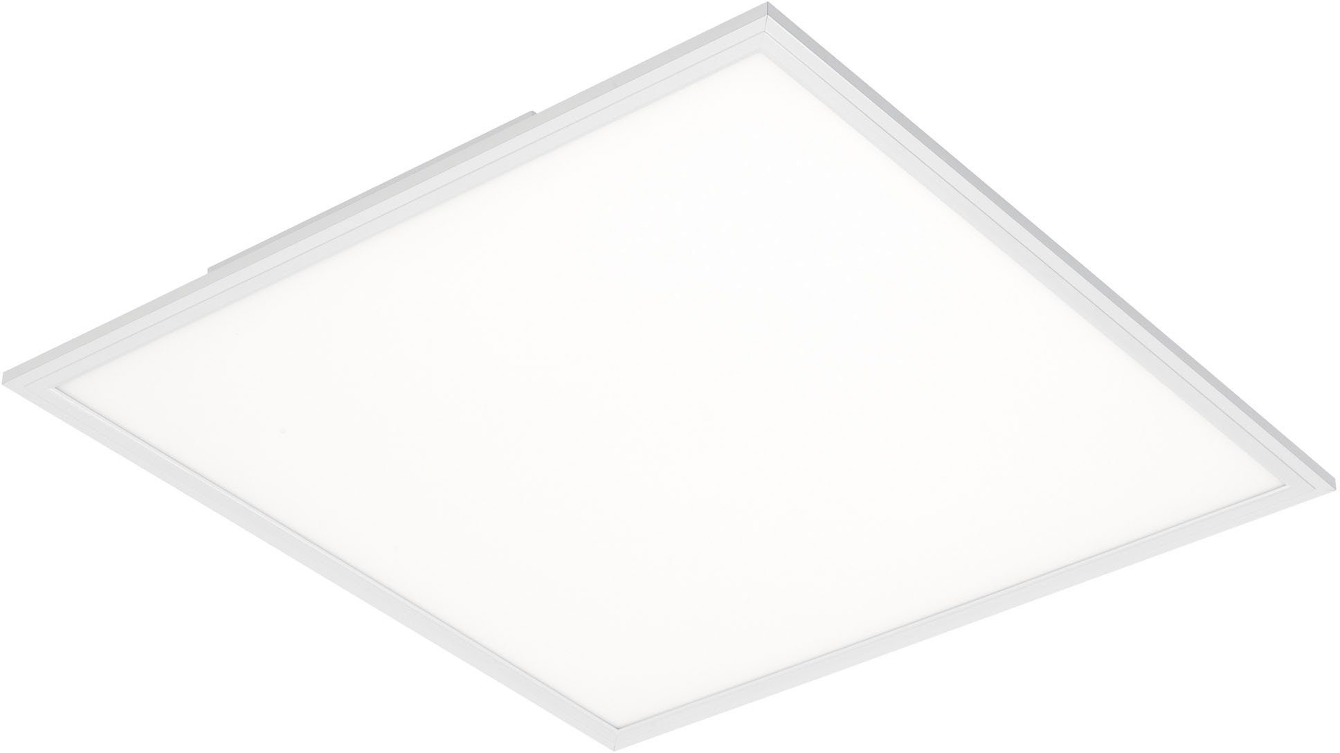 Briloner Leuchten LED Deckenleuchte 7192016 Simple, LED fest integriert, Neutralweiß, Deckenlampe, 59,5x59,5x6cm, Weiß, 38W, Wohnzimmer, Schlafzimmer, Flur