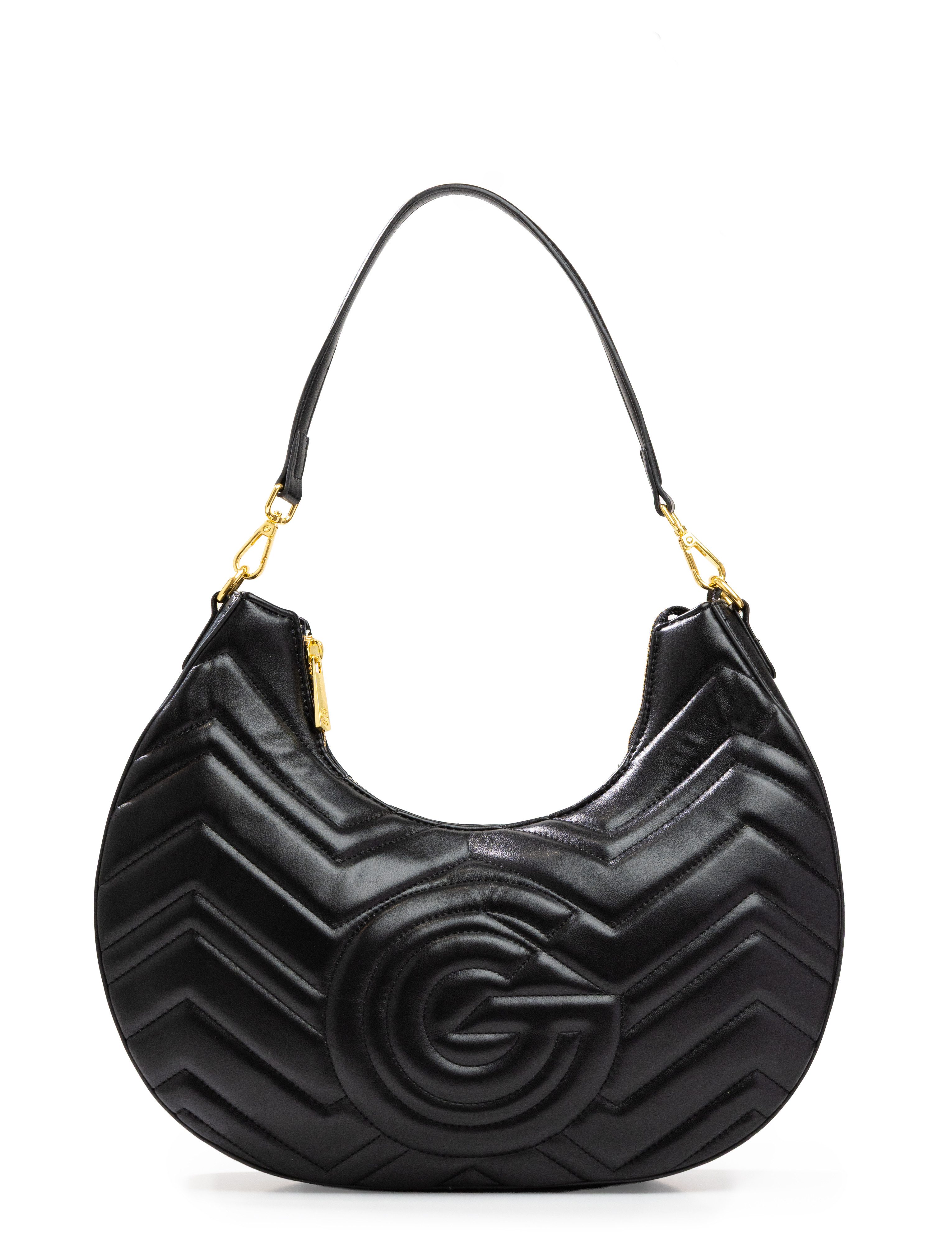 GABRIELLA G By Gabriella Gucci Hobo, Damen Henkeltasche, Schultertasche, Umhängetasche mit vielen Details