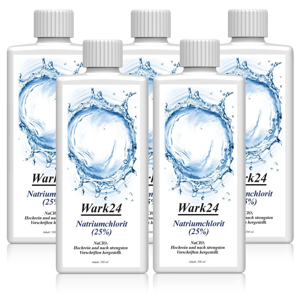 Wark24 Wark24 Natriumchlorit (25) 500ml zur Herstellung von Chlordioxid (5er Spezialwaschmittel