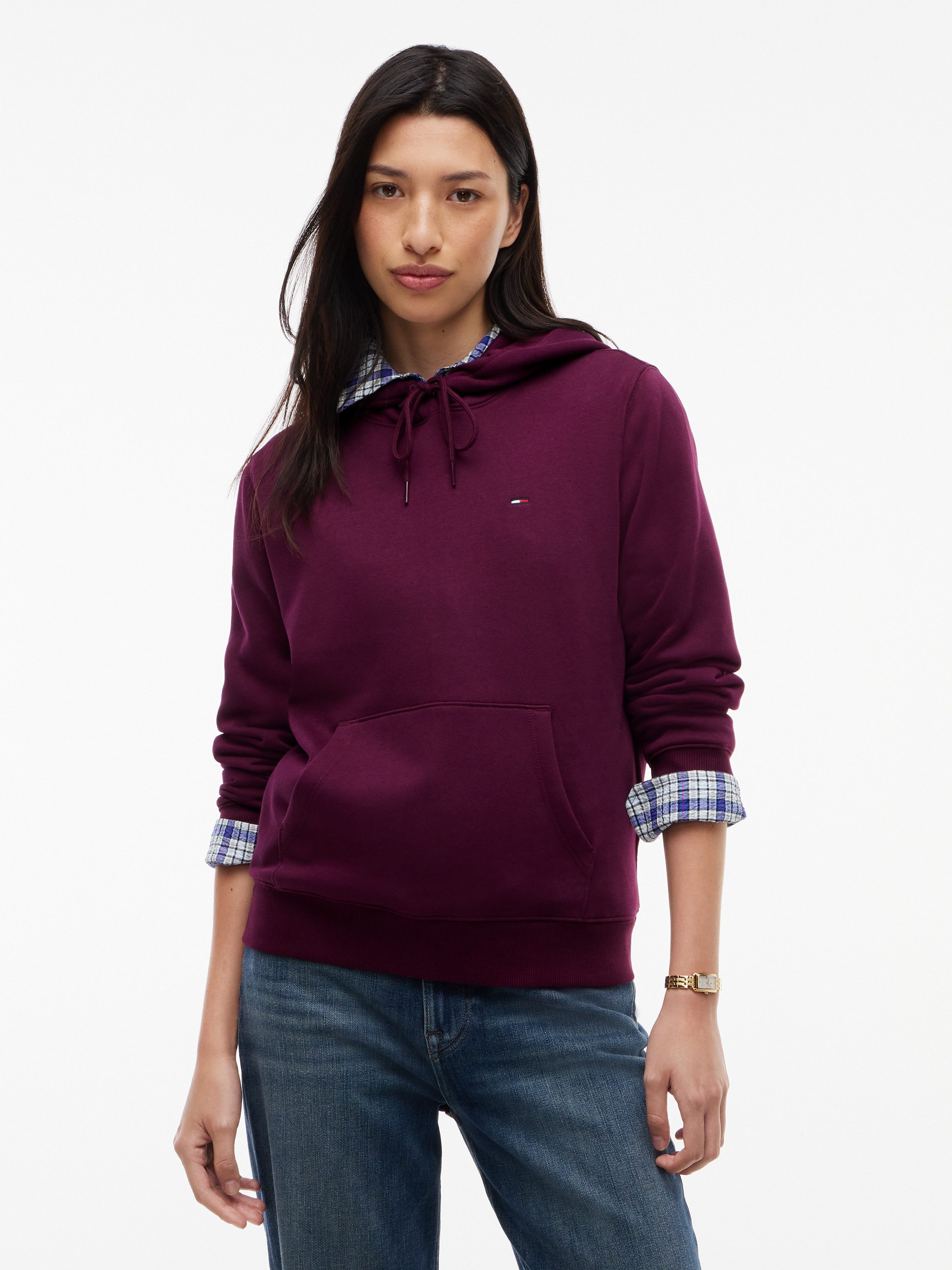 Tommy Jeans Kapuzensweatshirt TJW REG S FLAG HOODIE Baumwollmischung