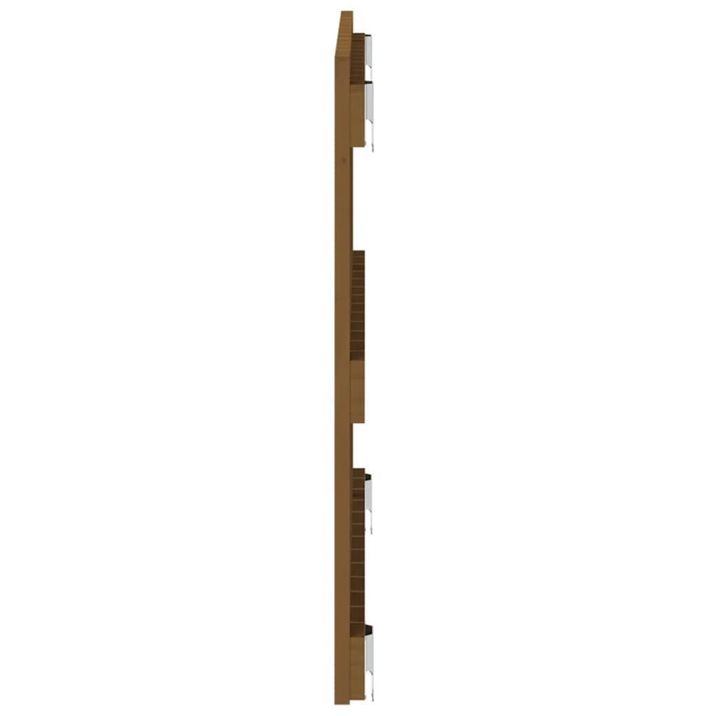 vidaXL Kopfteil Wand-Kopfteil Honigbraun 82,5x3x60 Massivholz (1 St) cm Kiefer