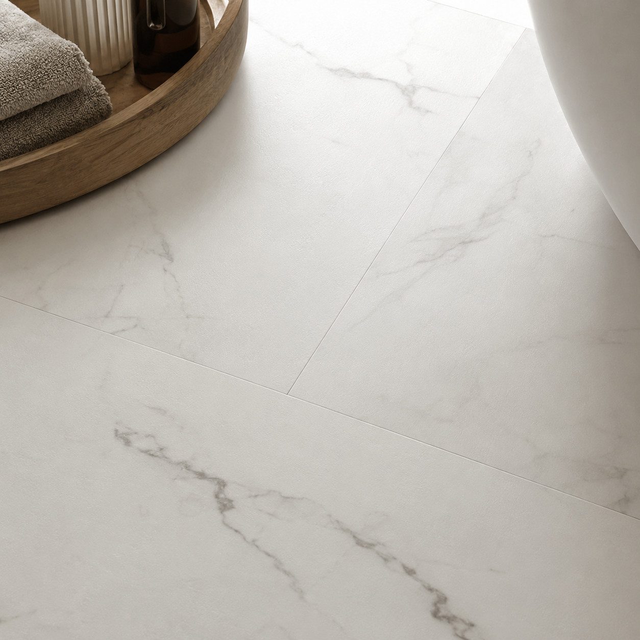 Berti Graf Designboden LVT Vinylboden selbstklebend 2 mm in Marmor- und Betonoptik, selbstklebend – Bild 4 von 5