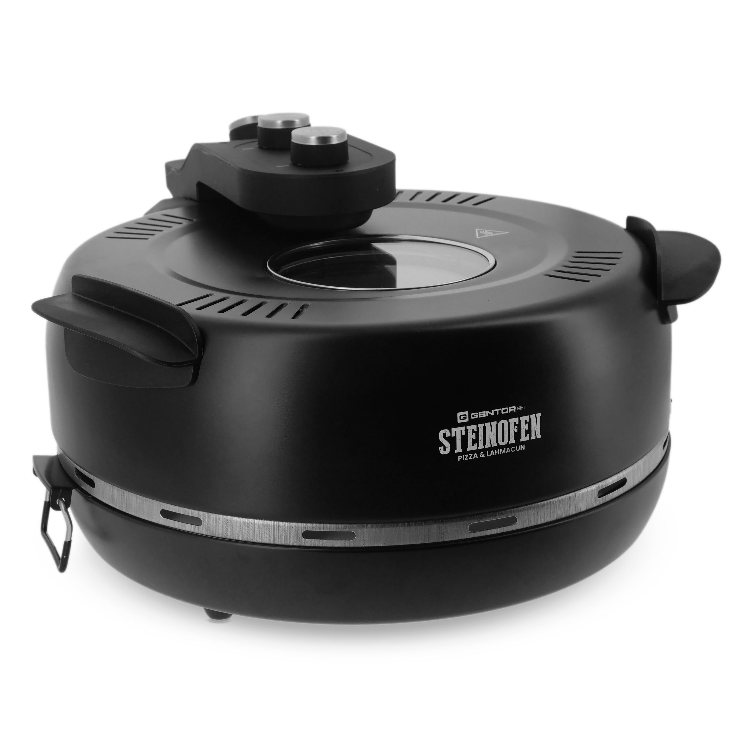 GENTOR Pizzaofen GENTOR Pizzamaker 1600W 220-240V Pizzaofen Elektrischer Pizzaofen, bis 420 Grad mit 1 feuerfestem Keramiksteinboden