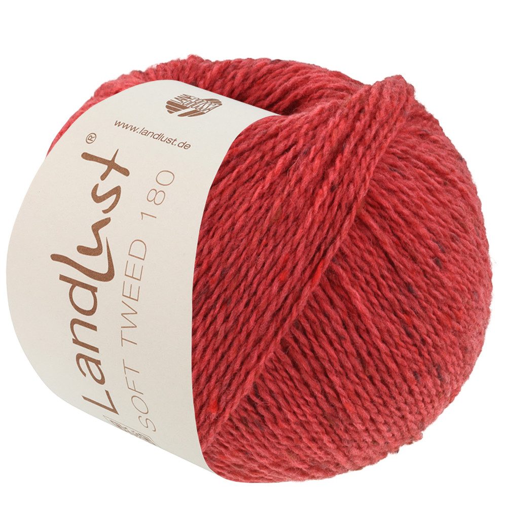 LANA GROSSA LANDLUST SOFT TWEED 180 Häkelwolle, 180 m (Klassisch verzwirntes Tweedgarn aus Schurwolle mit mehrfarbigen Noppen), 50 g
