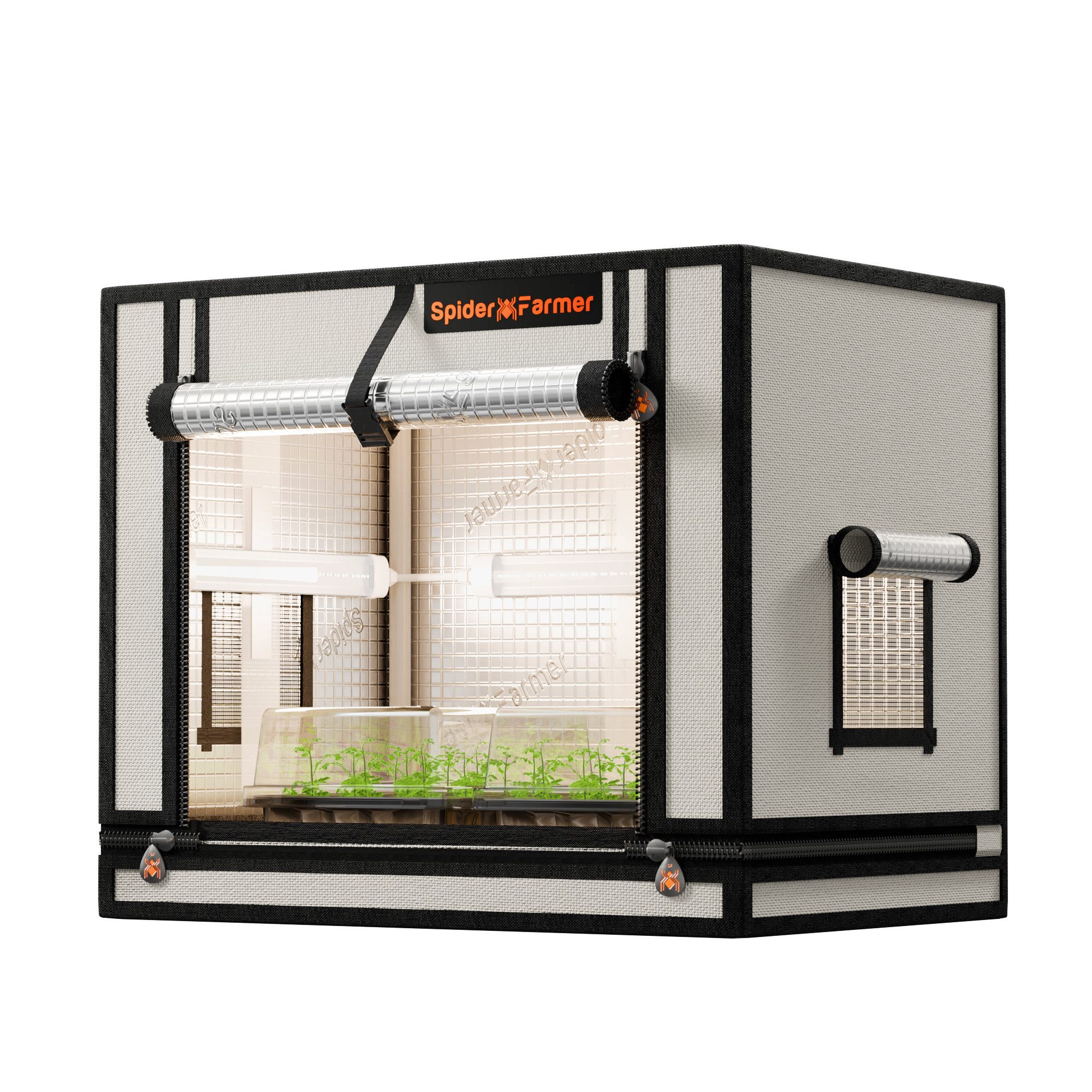 Spider Farmer Gewächshaus Spider Farmer Mini Growbox, BxTxH: 60 x 40 x 50 cm, BxLxH: 60 x 40 x 50 cm, Mini-Growbox für Anzucht und Stecklinge