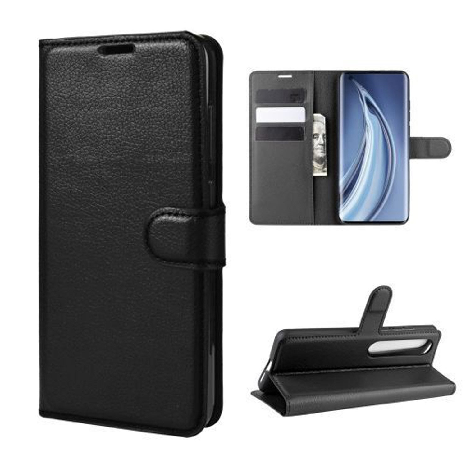betterfon Handyhülle für alle Xiaomi Klapphülle Flip Case Wallet Case in, 3 Kartenfächer, Magnetverschluss & Standfunktion im Lederlook