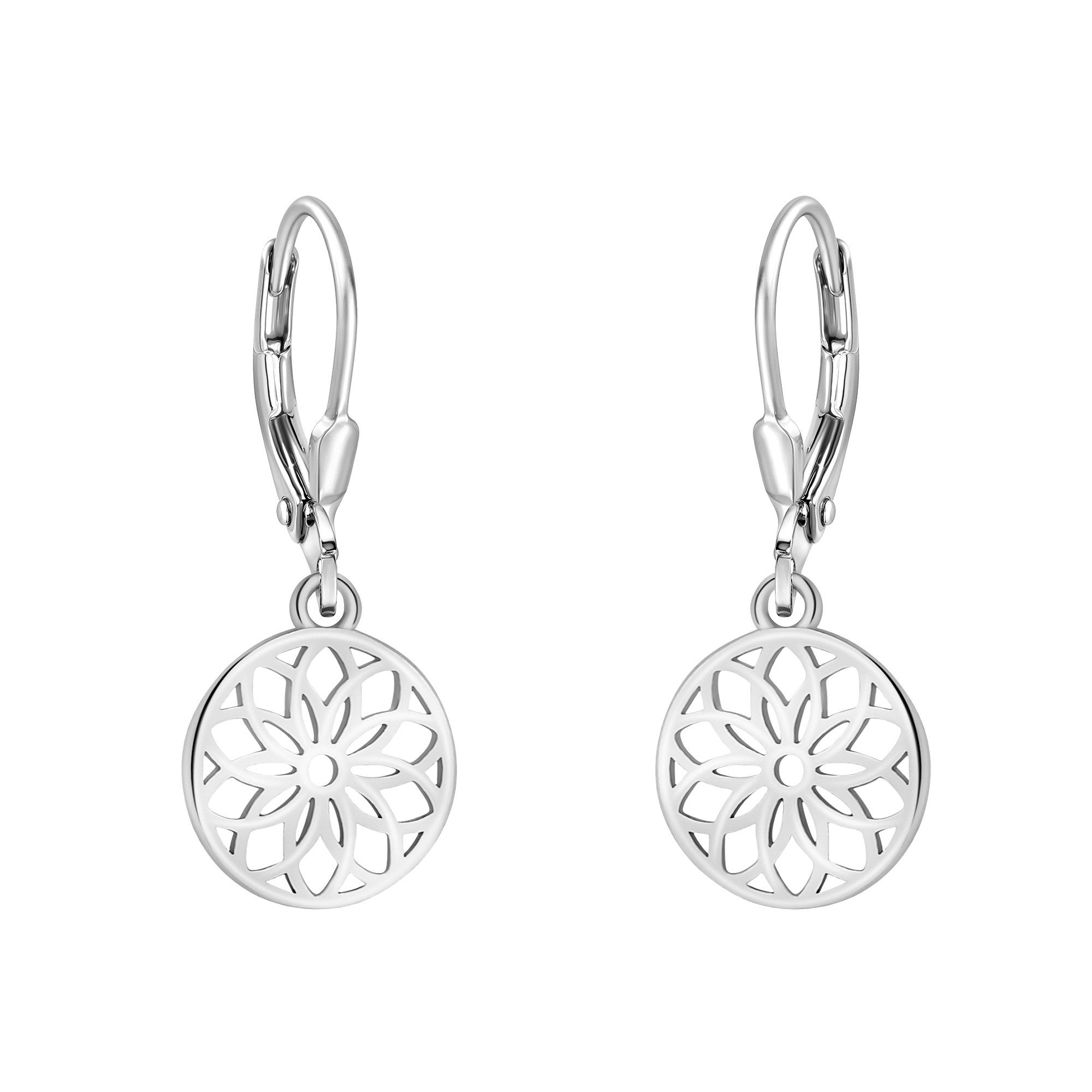 Sofia Milani Paar Ohrhänger Blume Kreis, 925 Silber Damen Schmuck - E1859 günstig online kaufen
