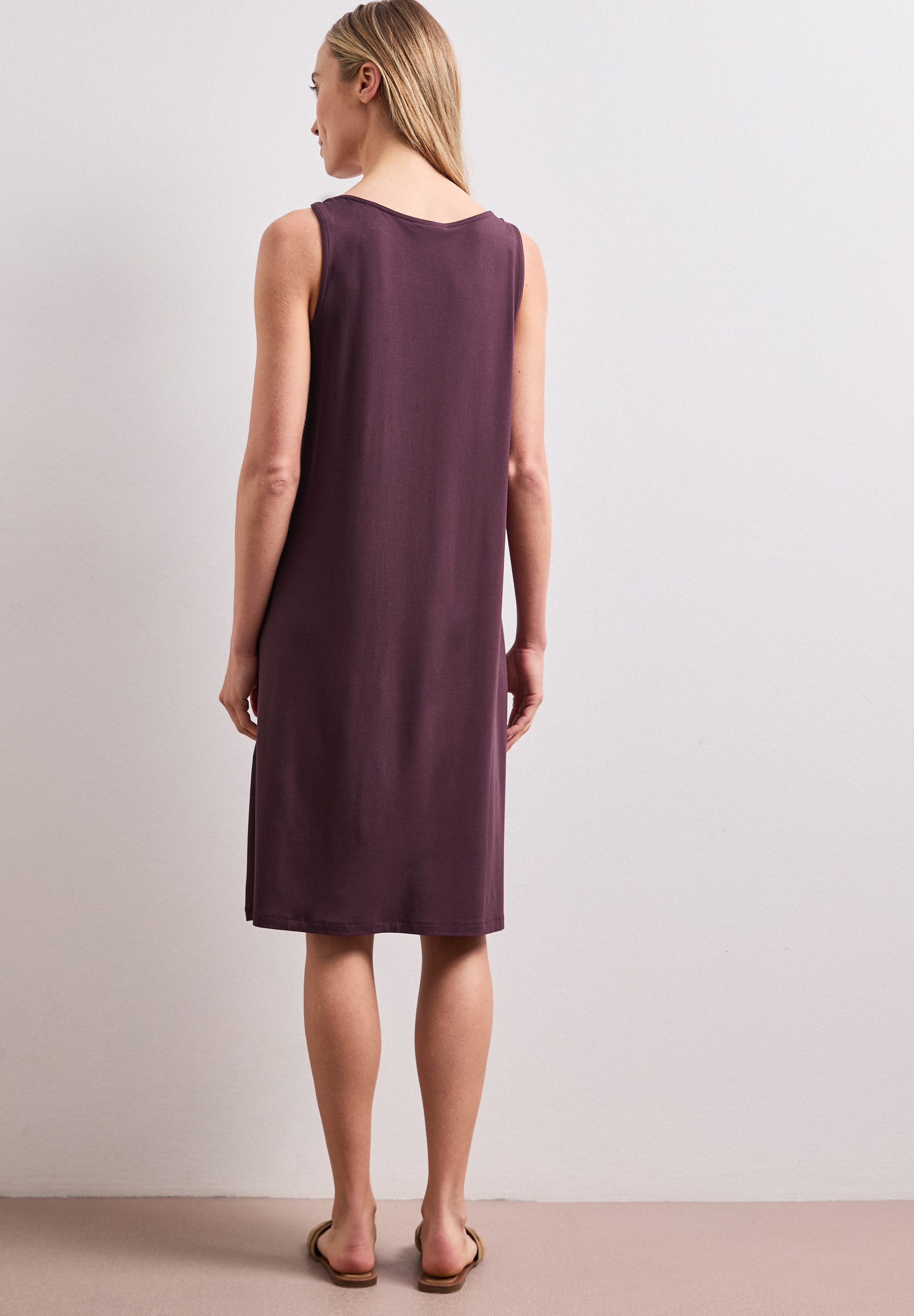 STREET ONE Shirtkleid Sommerkleid mit Schnallendetail/Viskose-Stretch