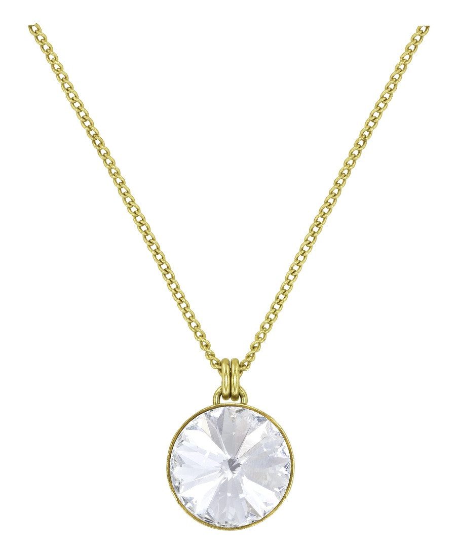 KONPLOTT Kette mit Anhänger Konplott: Kette/Anhänger Rivoli shinny brass