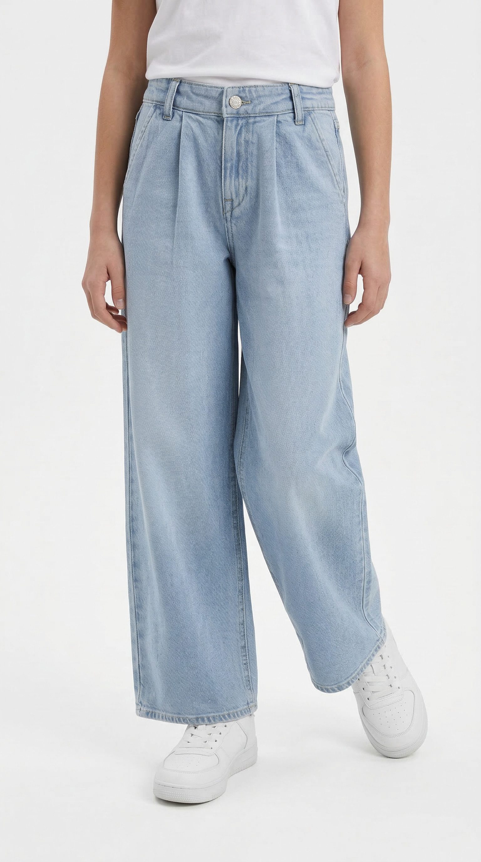 Name It Relax-fit-Jeans NKFBELLA HW W PLEAT JEANS 3020-AZ L NOOS