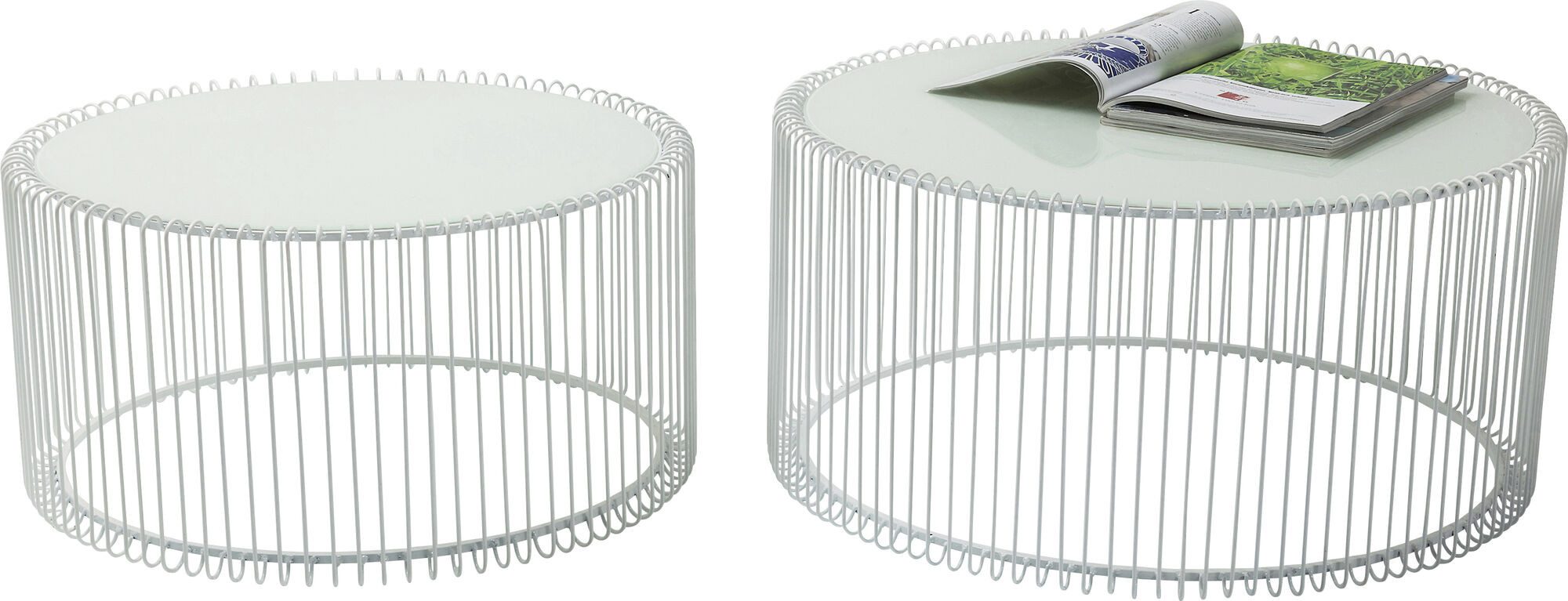 Couchtisch Couchtisch Wire White (2/Set)