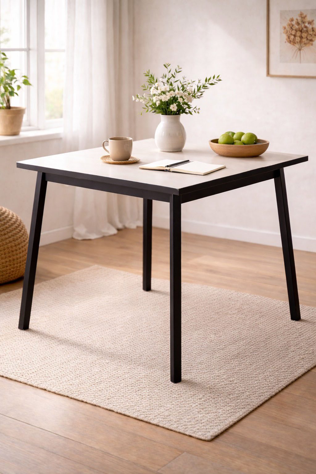 Hammel Furniture Esstisch Esstisch Basic– ausziehbar, dänisches Design, mit Einlegeplatten, 90(164)x90 cm, Melamin / Massivholz, stabiler dänische Design Tisch