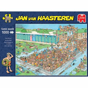 Jumbo Spiele Puzzle Jan van Haasteren - Ab in den Pool! 1000 Teile, 1000 Puzzleteile