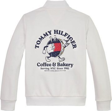 Tommy Hilfiger Sweatshirt TOMMY BAGELS FULL ZIP SWEATSHIRT mit großem Print auf der Rückseite