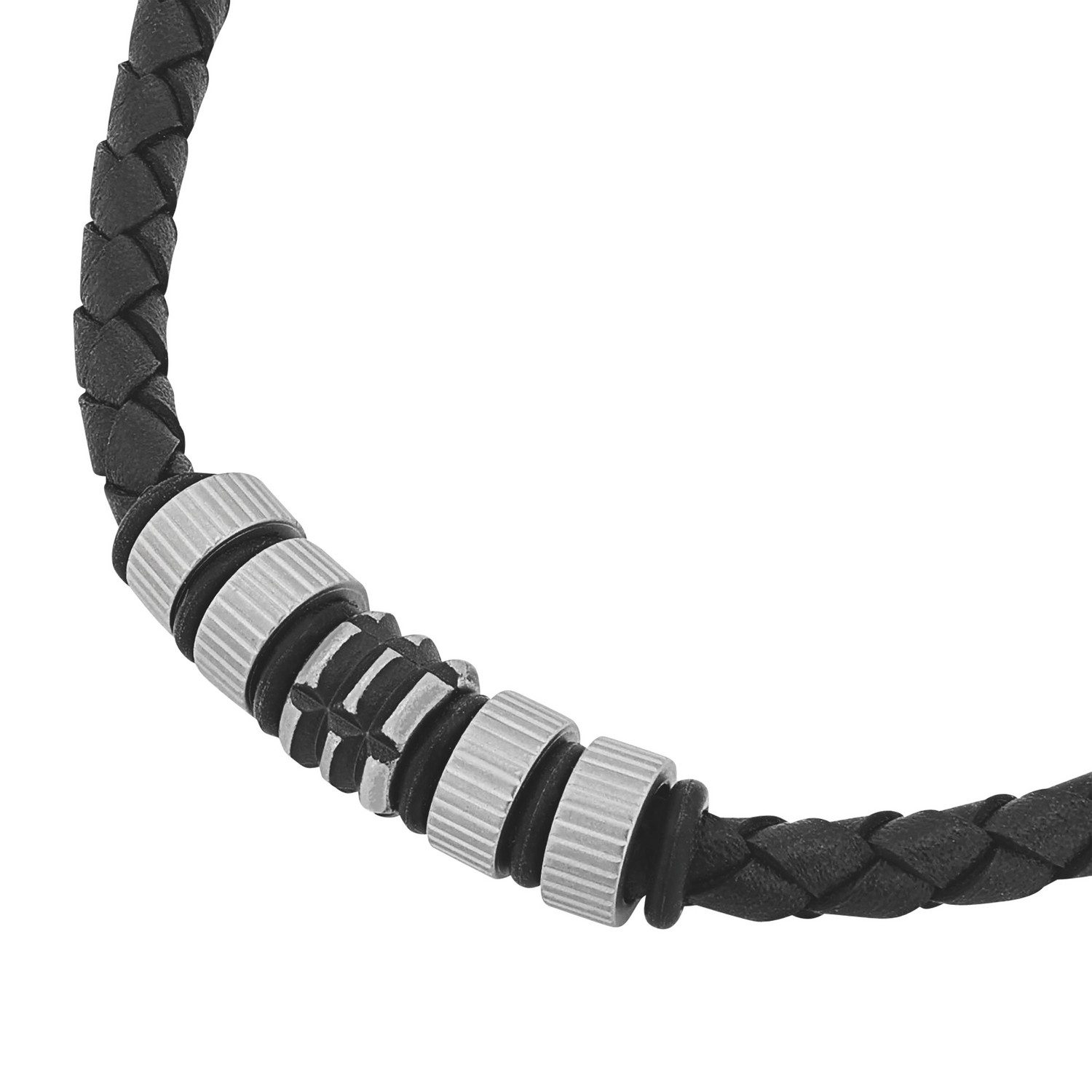 TOM TAILOR Kette mit Anhänger Schmuck Geschenk Edelstahl Leder Kautschuk – Bild 3 von 5