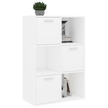 furnicato Bücherregal Lagerschrank Weiß 60x29,5x90 cm Holzwerkstoff