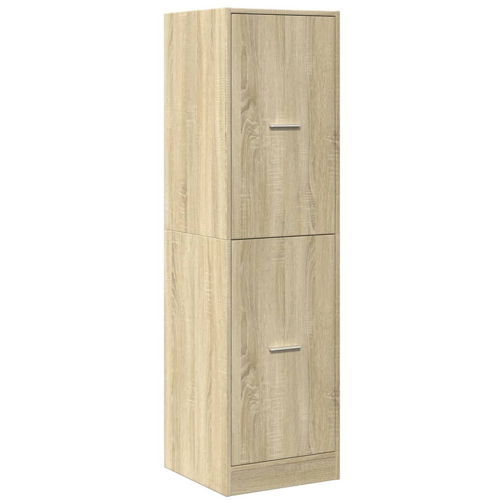 vidaXL Apothekerschrank 40 x 41 x 1445 cm Apothekerschrank Sonoma Eiche 40x41x144,5 cm Spanpla