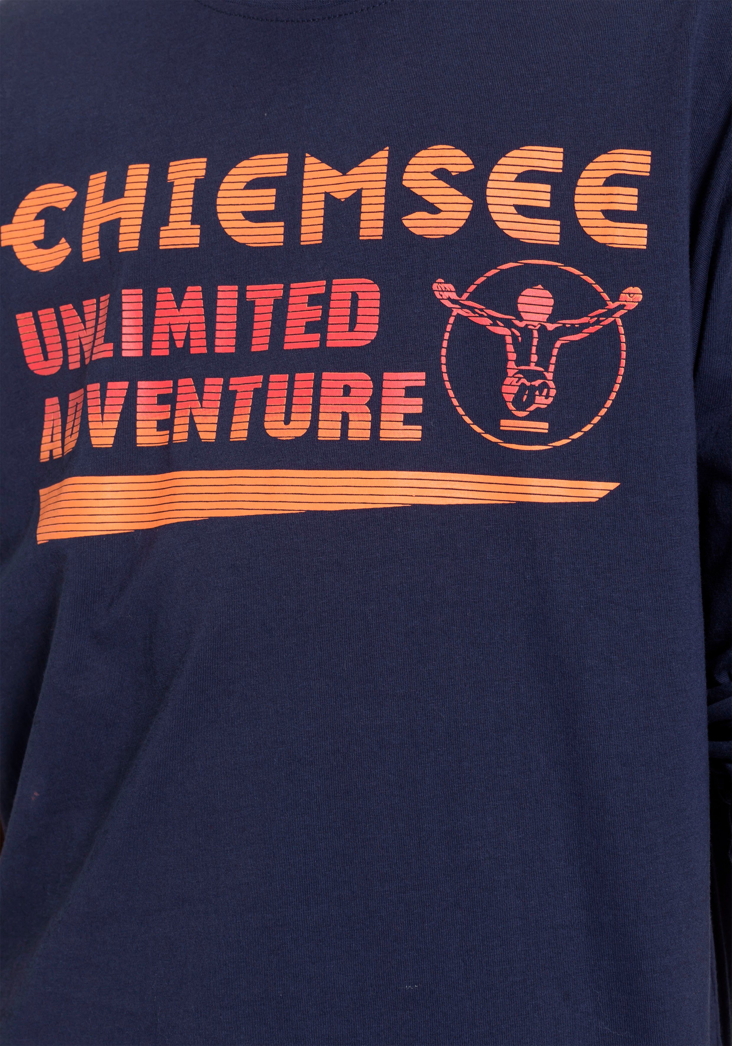 Chiemsee mit Langarmshirt Druck Farbverlauf im